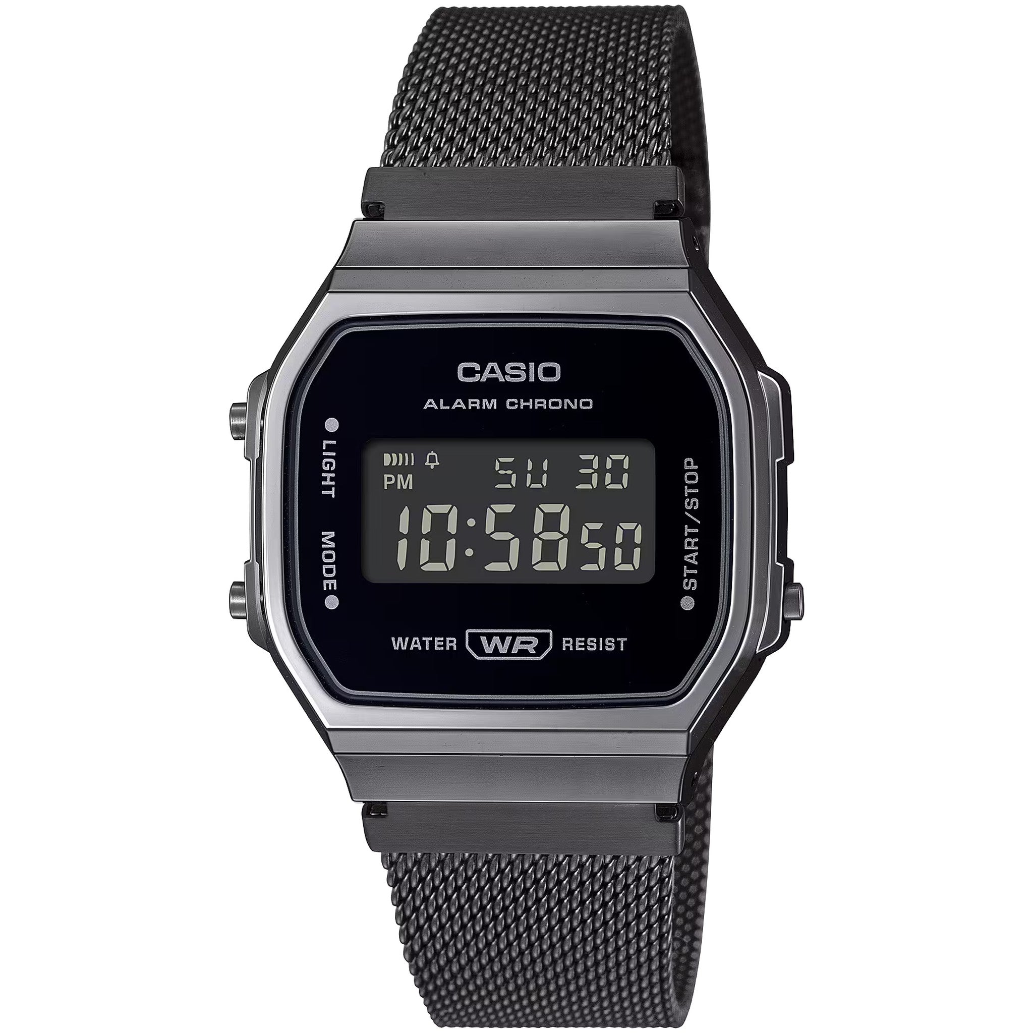 Casio Unisex Vintage Watch A168WEMB-1B Quartz Digital Black