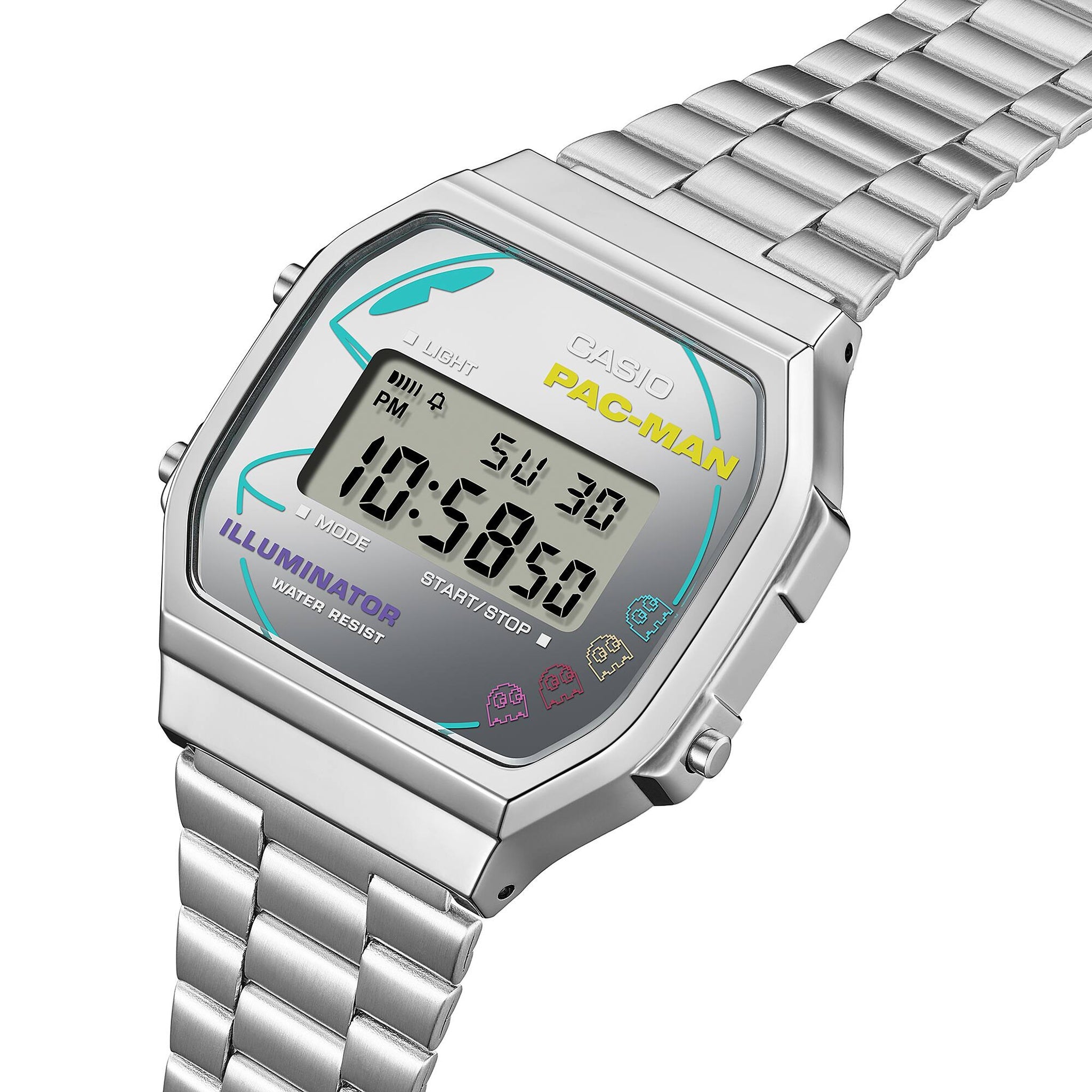 Casio Vintage Unisex Watch A168WEPC-7A Quartz Digital Silver