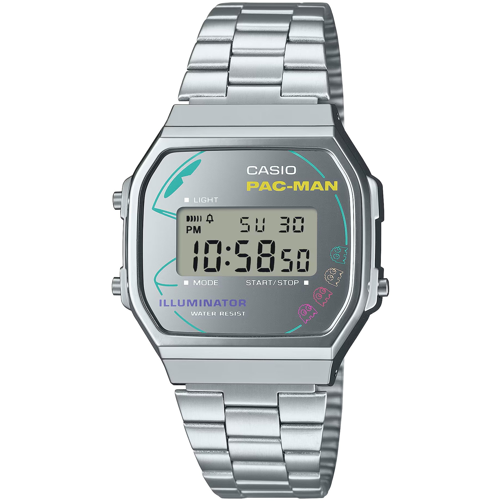 Casio Vintage Unisex Watch A168WEPC-7A Quartz Digital Silver