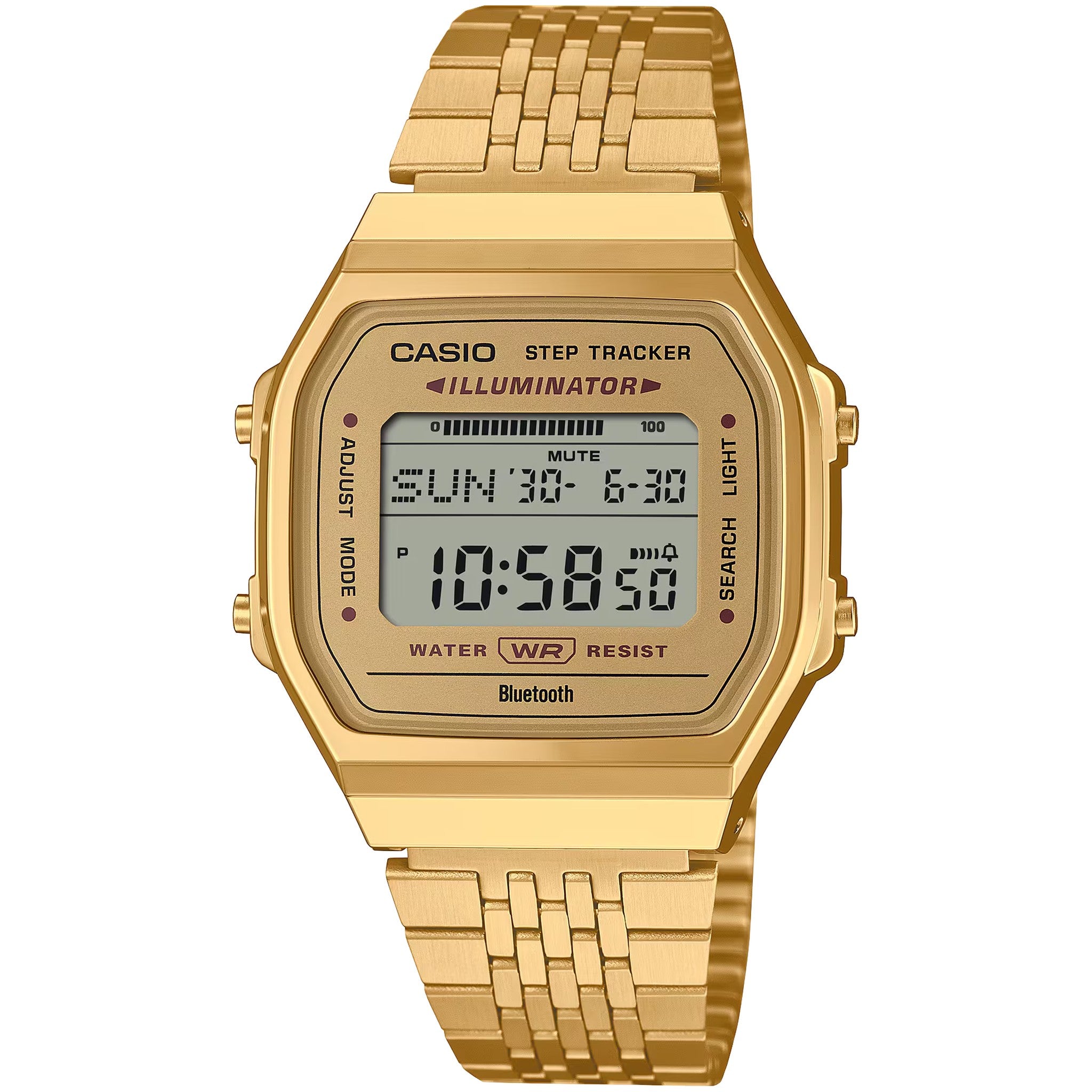 Montre Casio Mixte Vintage ABL-100WEG-9A Quartz Digitale Doré