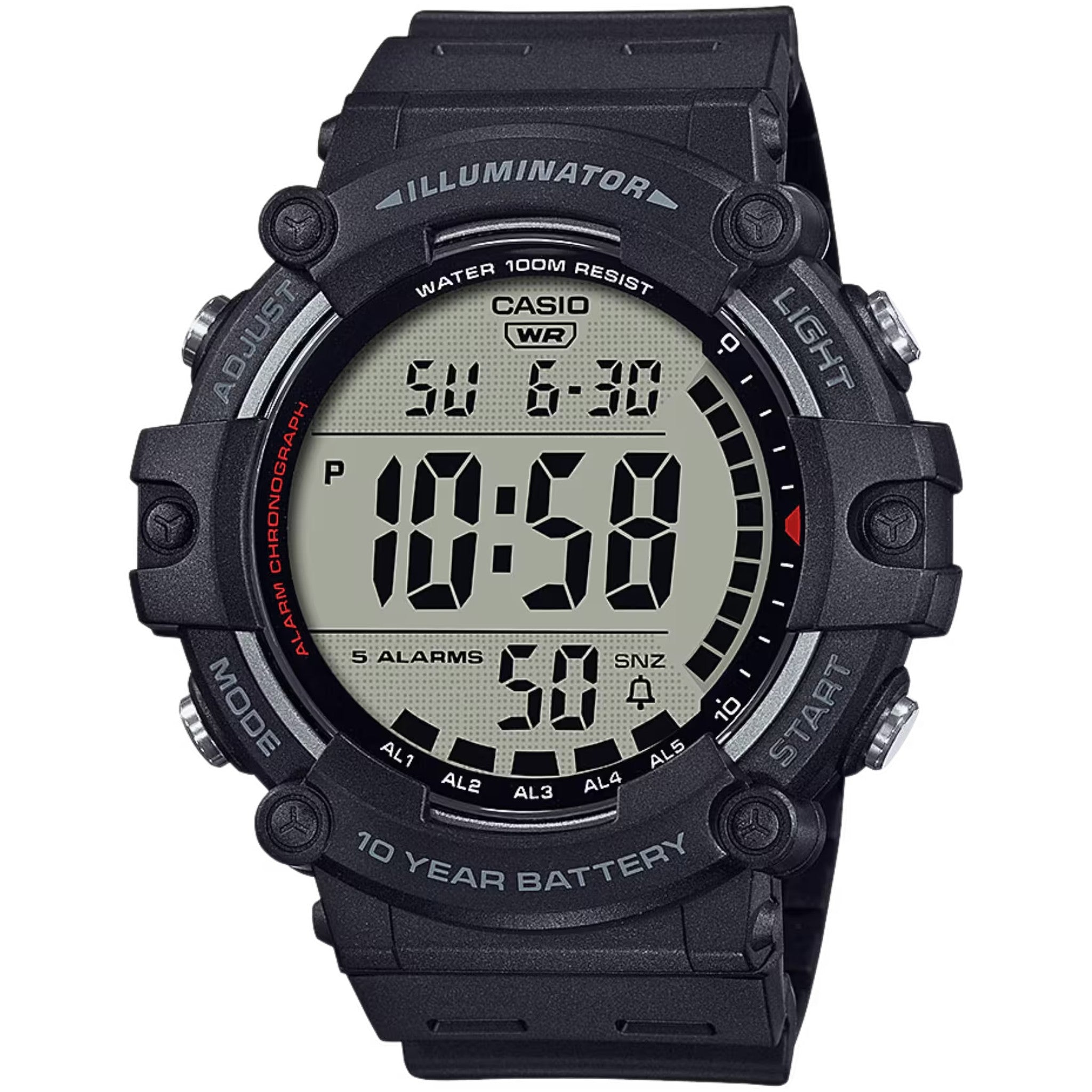 Montre Casio Homme AE-1500WH-1A Quartz Digitale Noir
