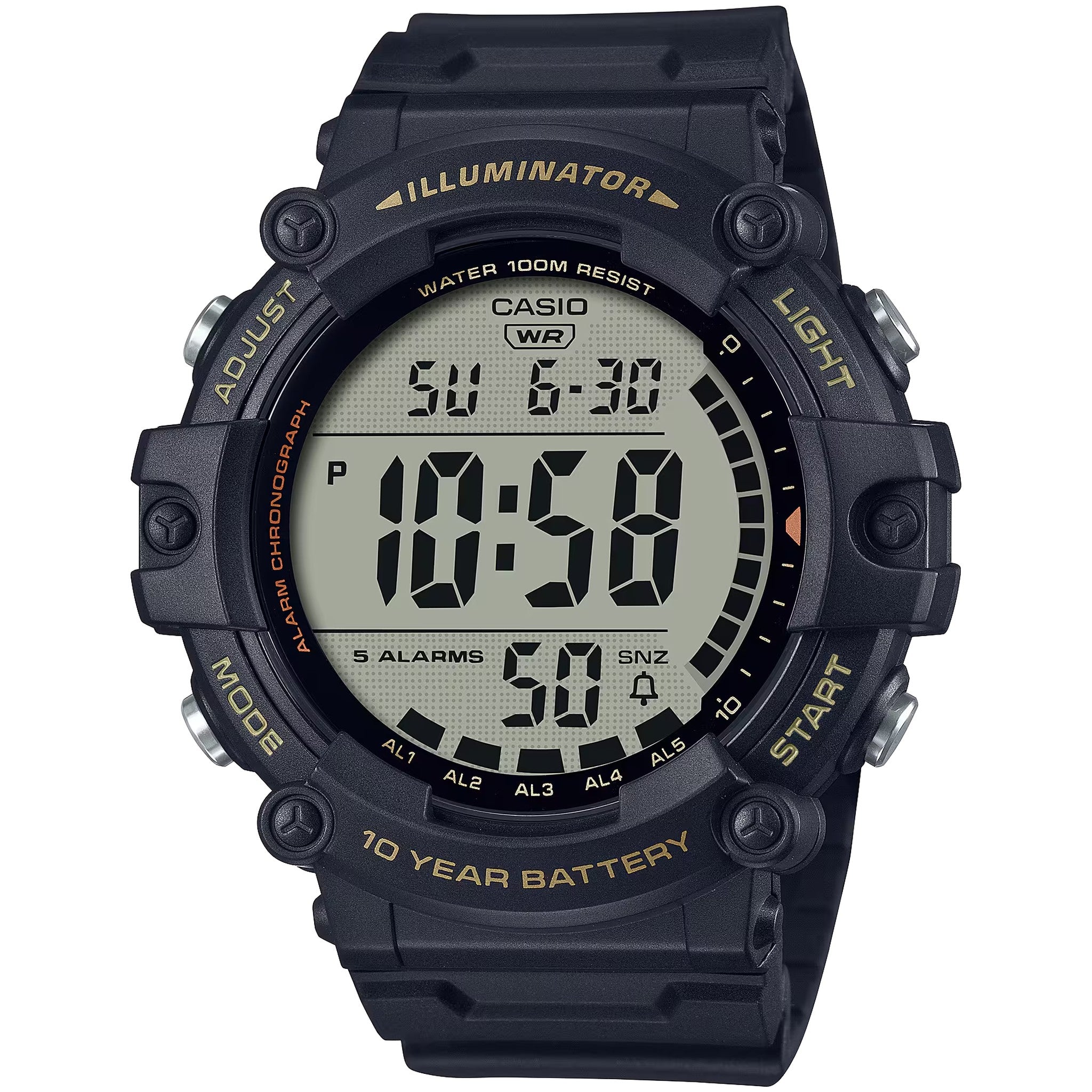 Montre Casio Homme AE-1500WHX-1A Quartz Digitale Noir