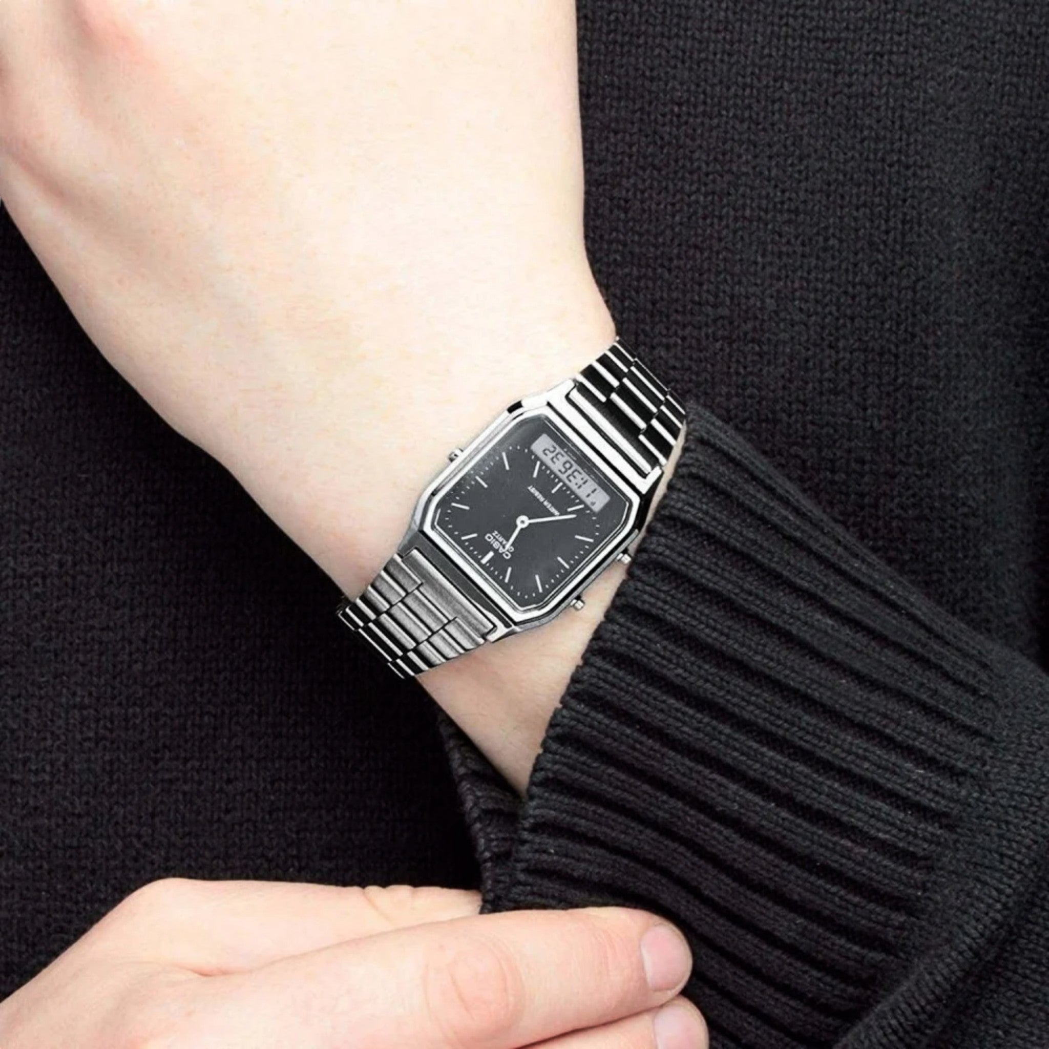 Casio Vintage Unisex Watch AQ-230A-1D Black