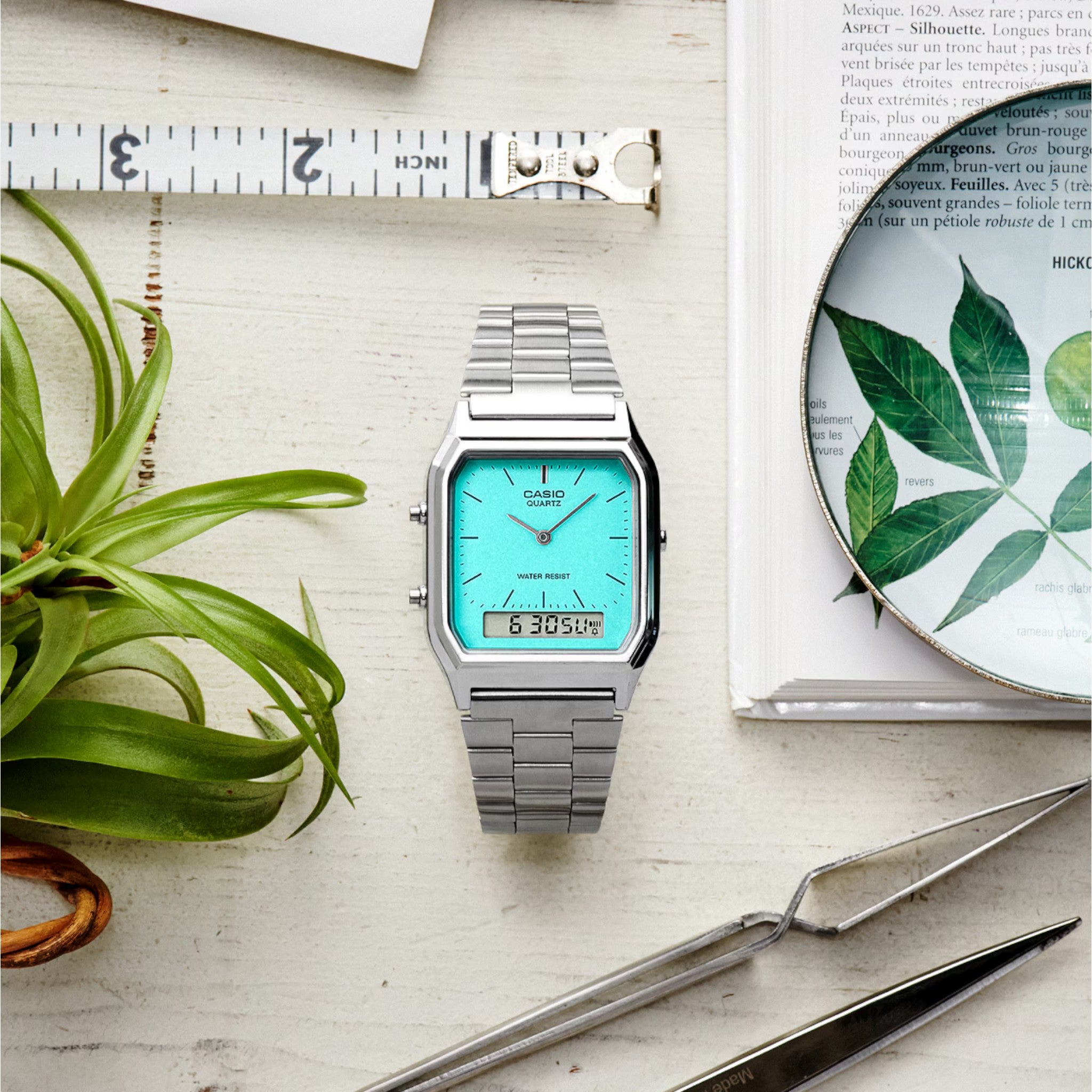 Casio Vintage Unisex Watch AQ-230A-2A2 Verdant Blue