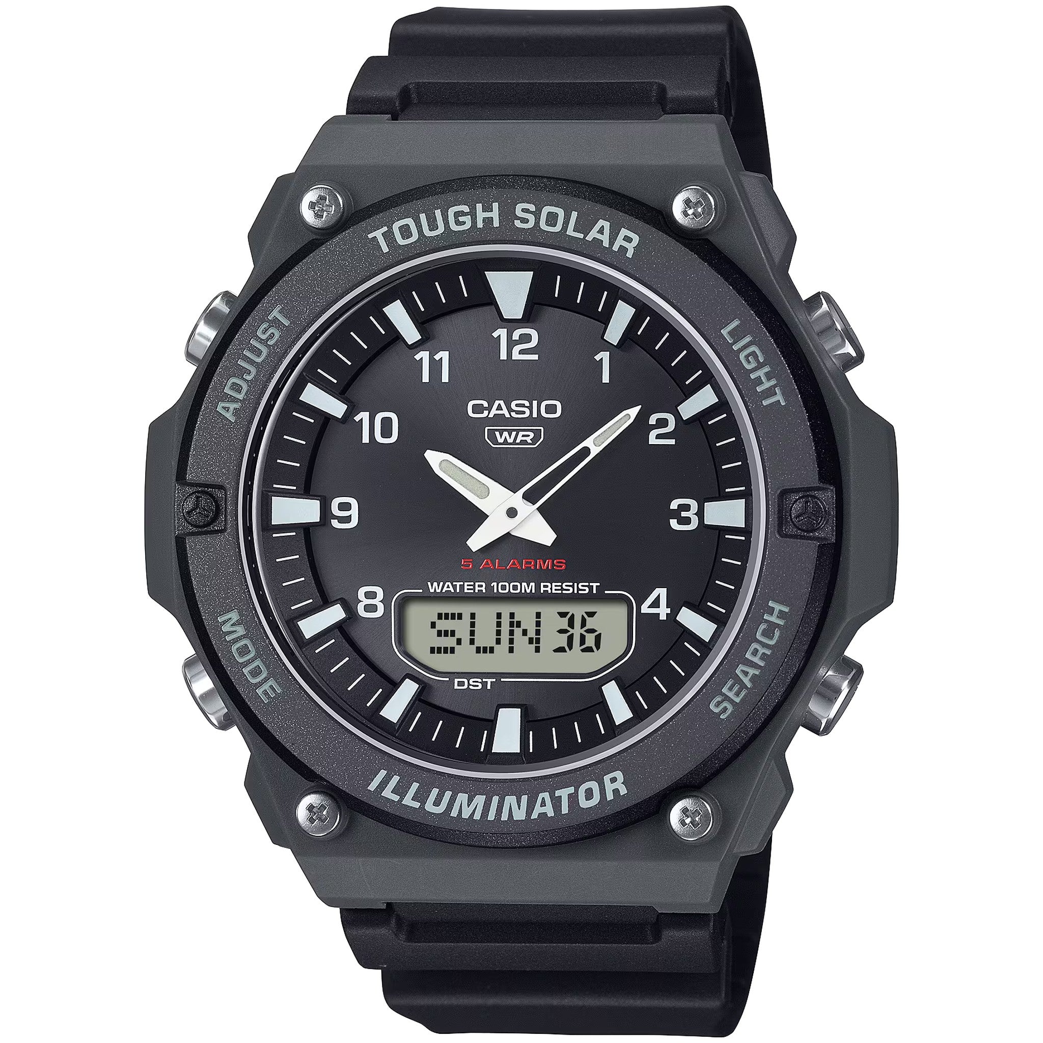 Montre Casio Homme AQ-S820W-1A Solaire Analogique / Digitale Noir