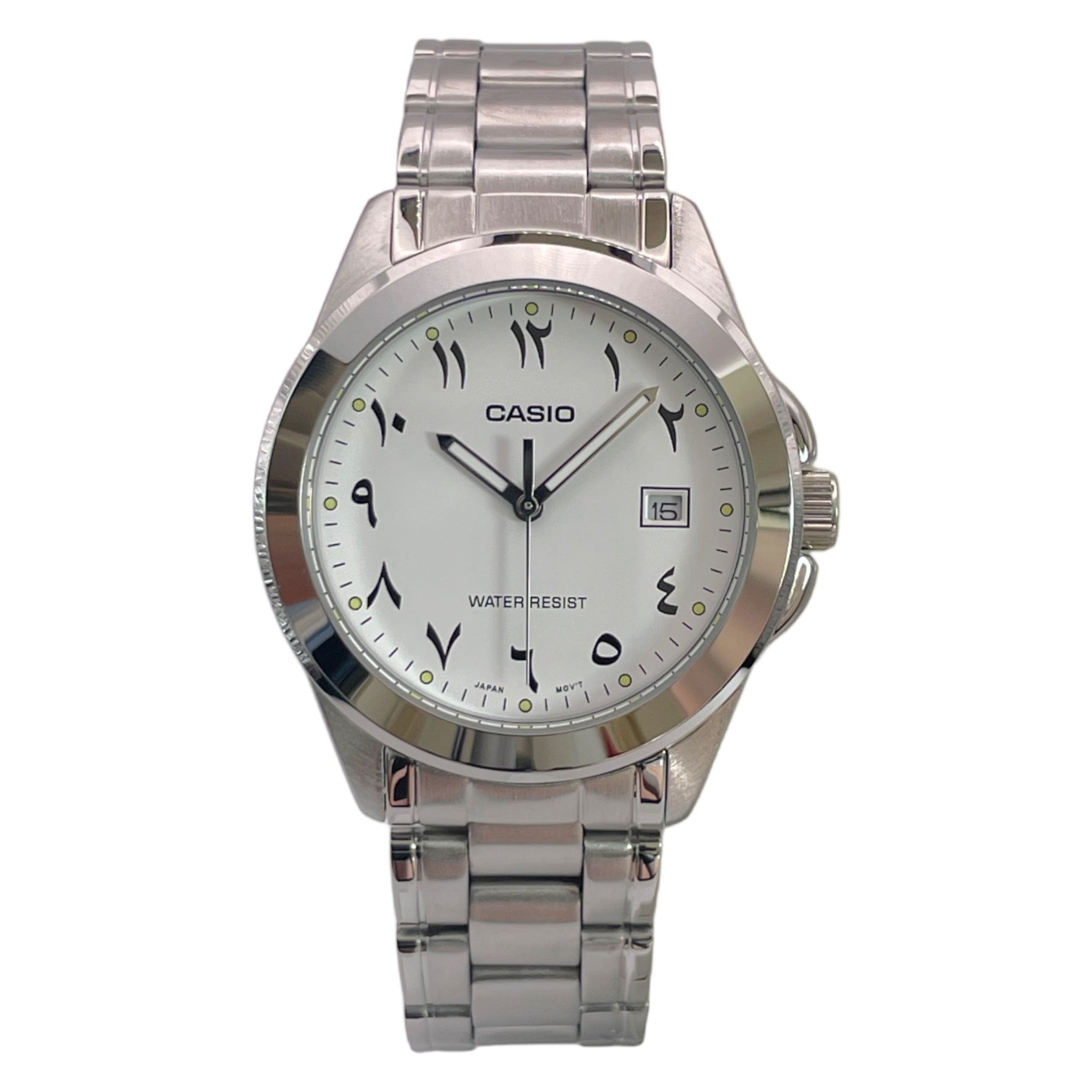 Montre Casio Arabic Dial Homme MTP-1215A-7B3 Blanc