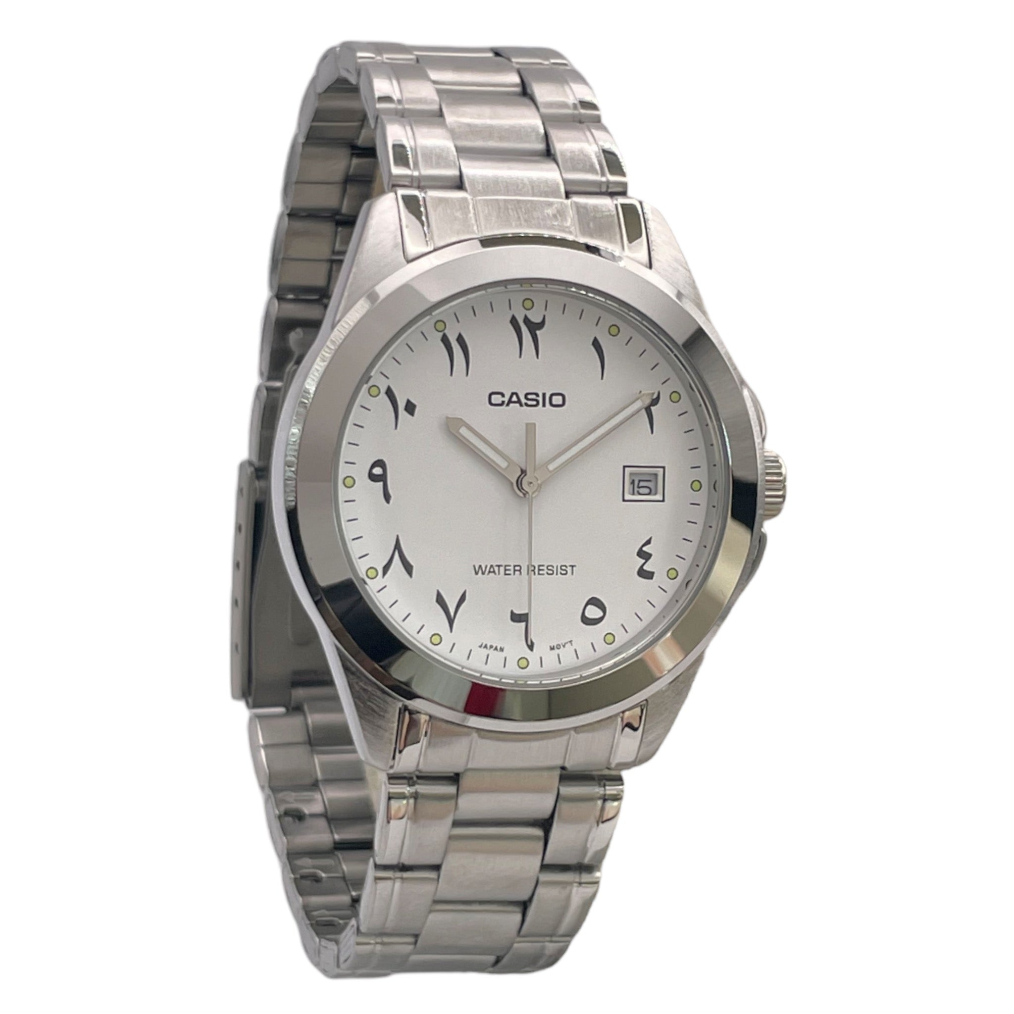 Montre Casio Arabic Dial Homme MTP-1215A-7B3 Blanc