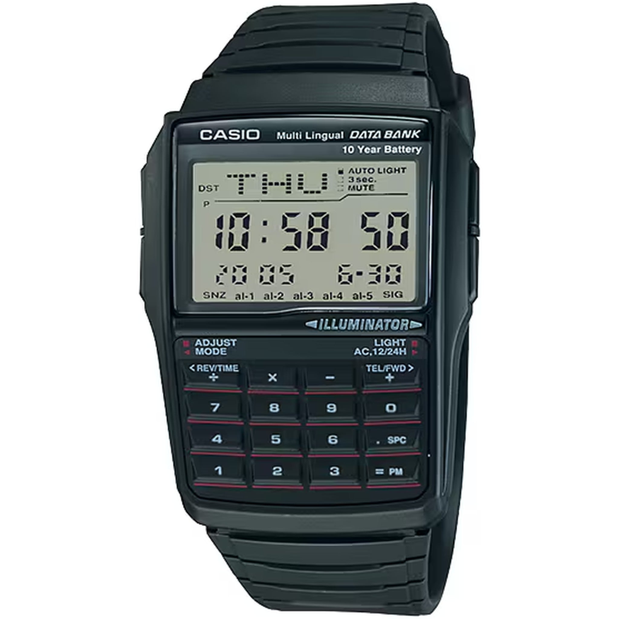 Casio Herrenuhr DBC-32-1A Quarz Digital Schwarz