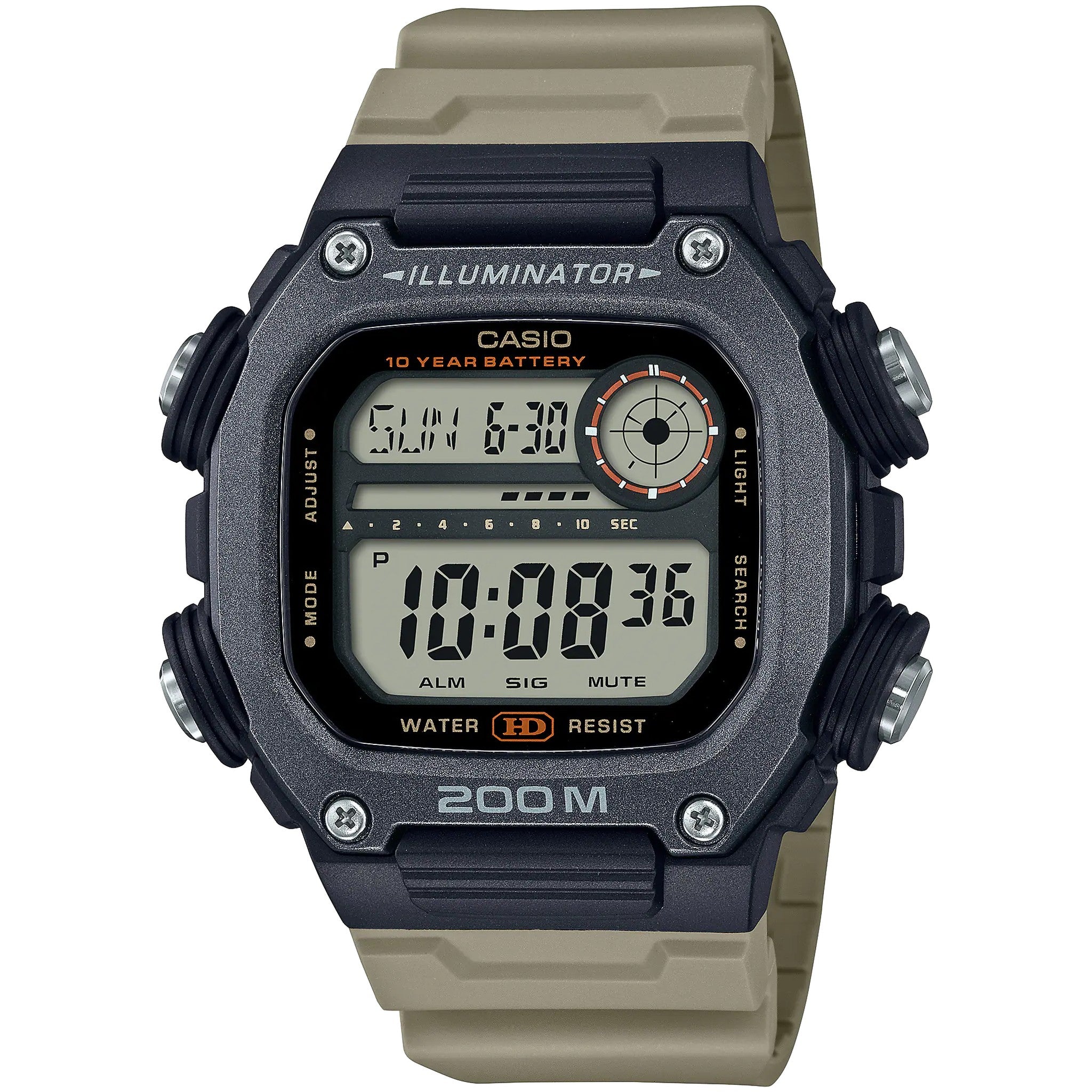 Montre Casio Homme DW-291HX-5A Quartz Digitale Noir Gris