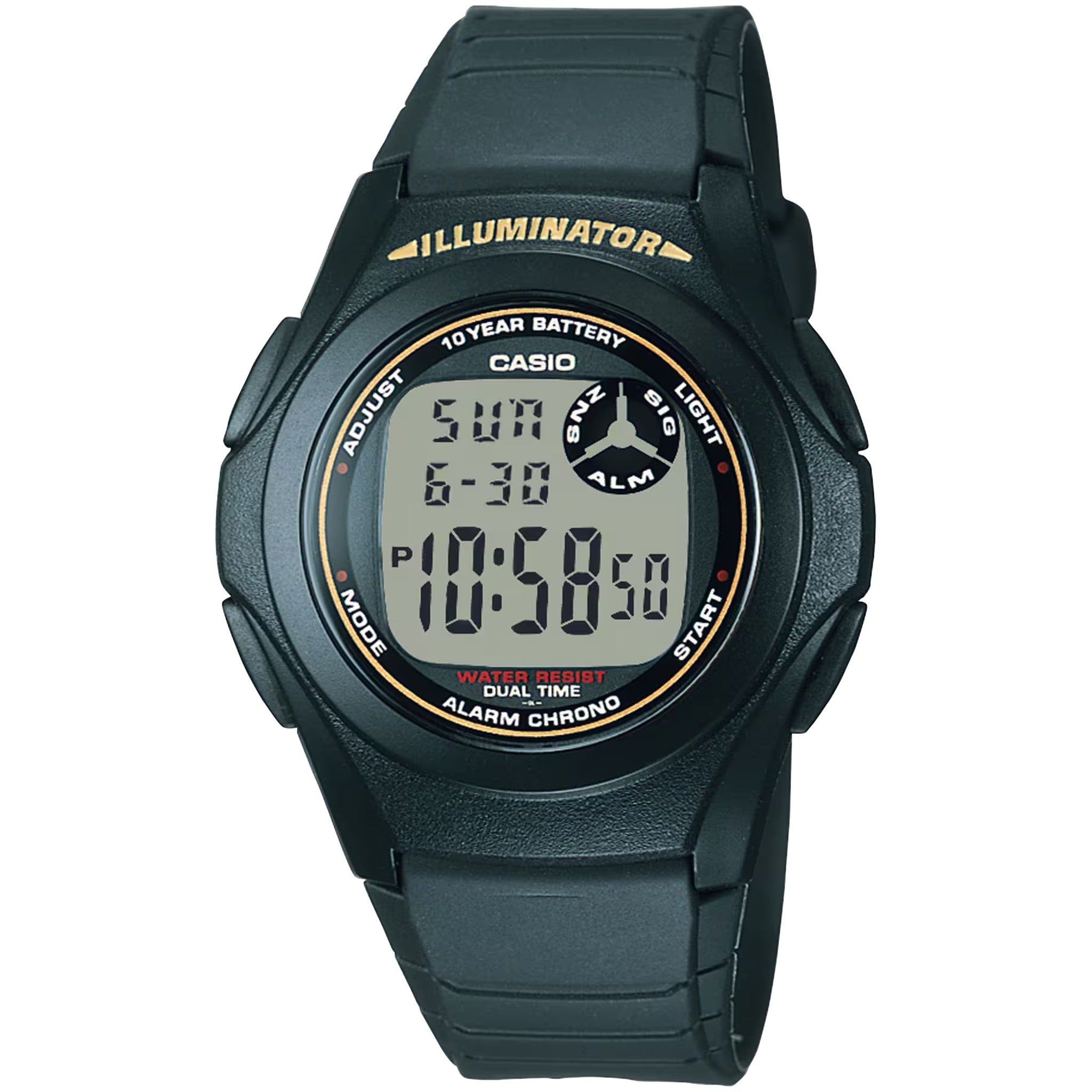 Casio Men's Watch F-200W-9A Quartz Digital Black