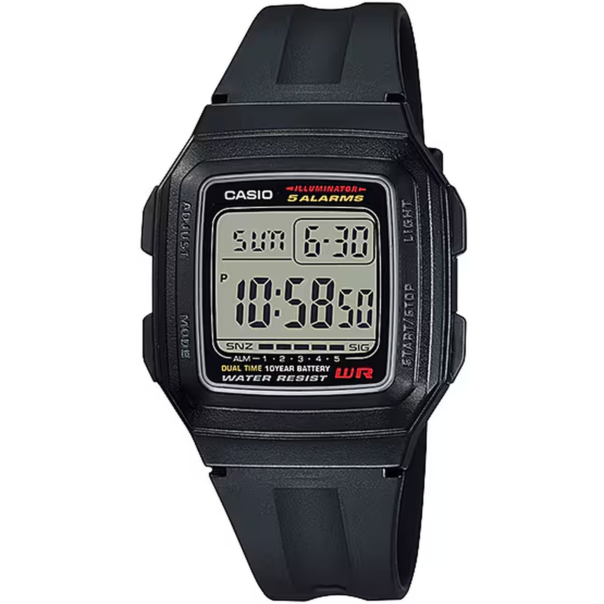 Casio Men's Watch F-201WA-1A Quartz Digital Black