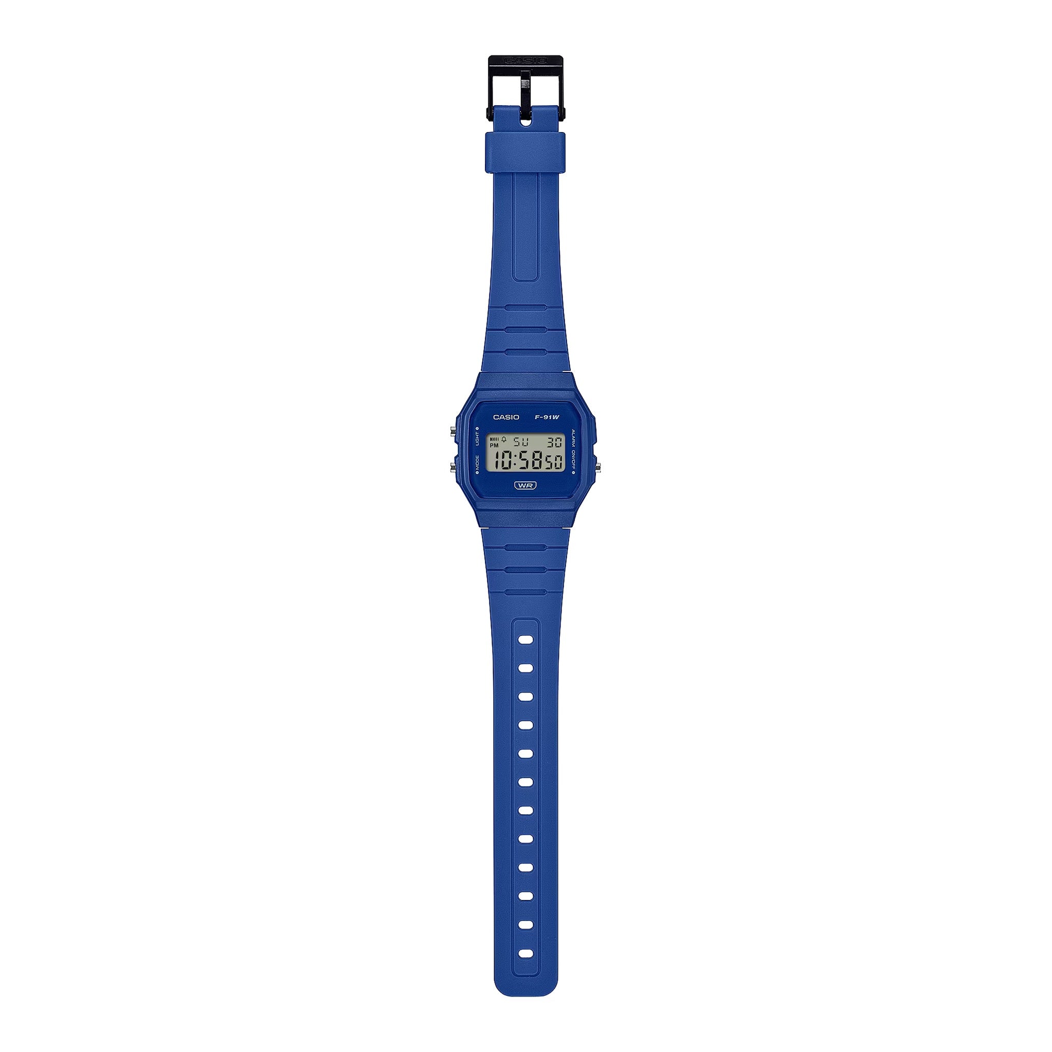 Casio Unisex Watch F-91WB-2A1 Quartz Digital Blue
