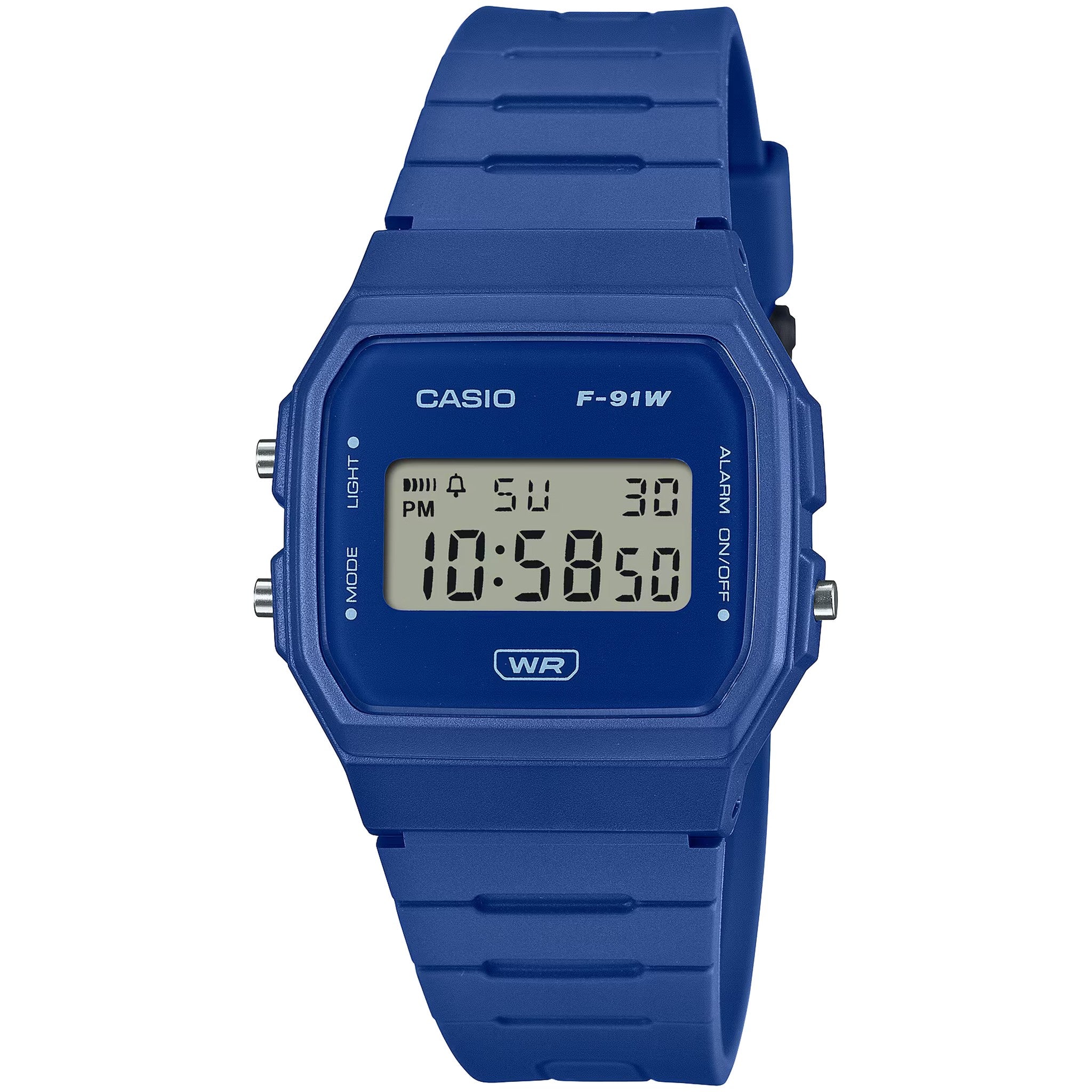 Casio Unisex Watch F-91WB-2A1 Quartz Digital Blue