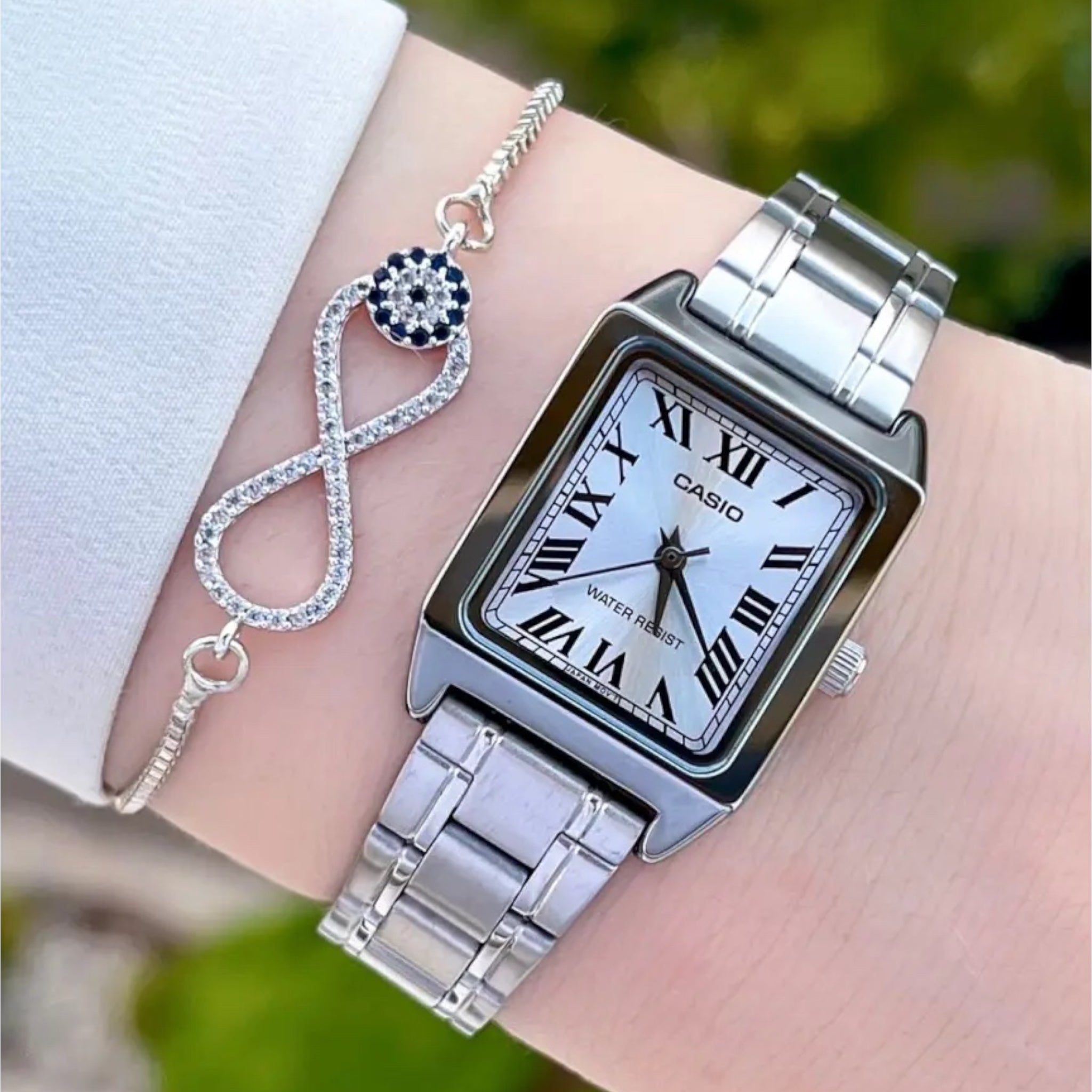 Casio Vintage Standard Women's Roman Dial LTP-V007D-7B Silver Watch