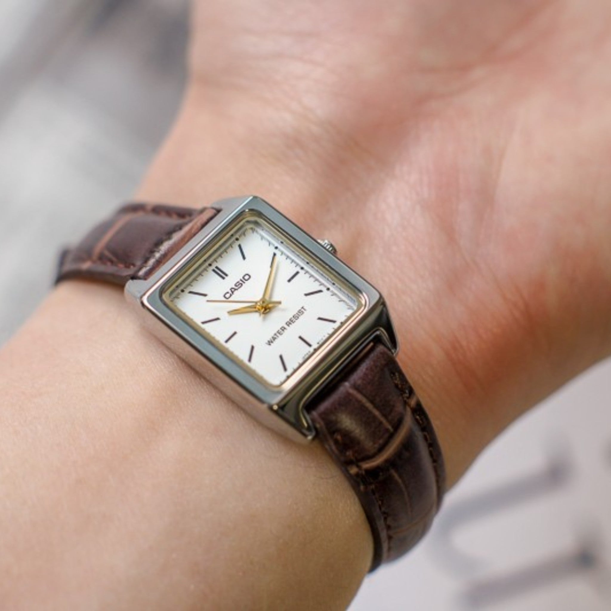 Casio Vintage Standard Damenuhr LTP-V007L-7E2 Weiß