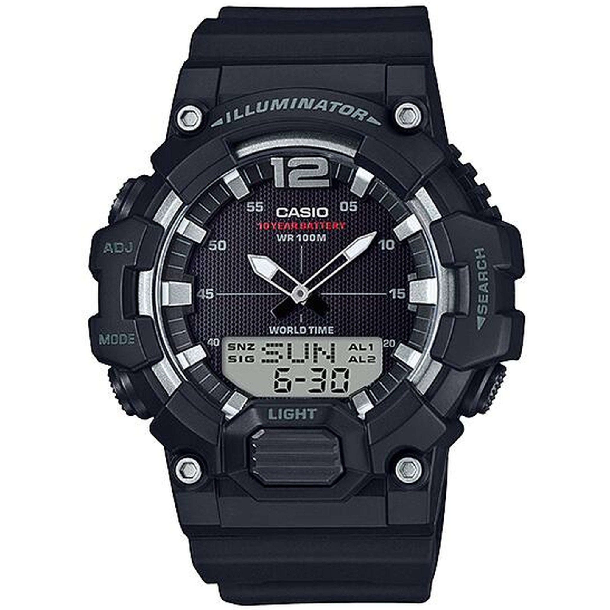 Montre Casio Homme HDC-700-1A Quartz Analogique / Digitale Noir