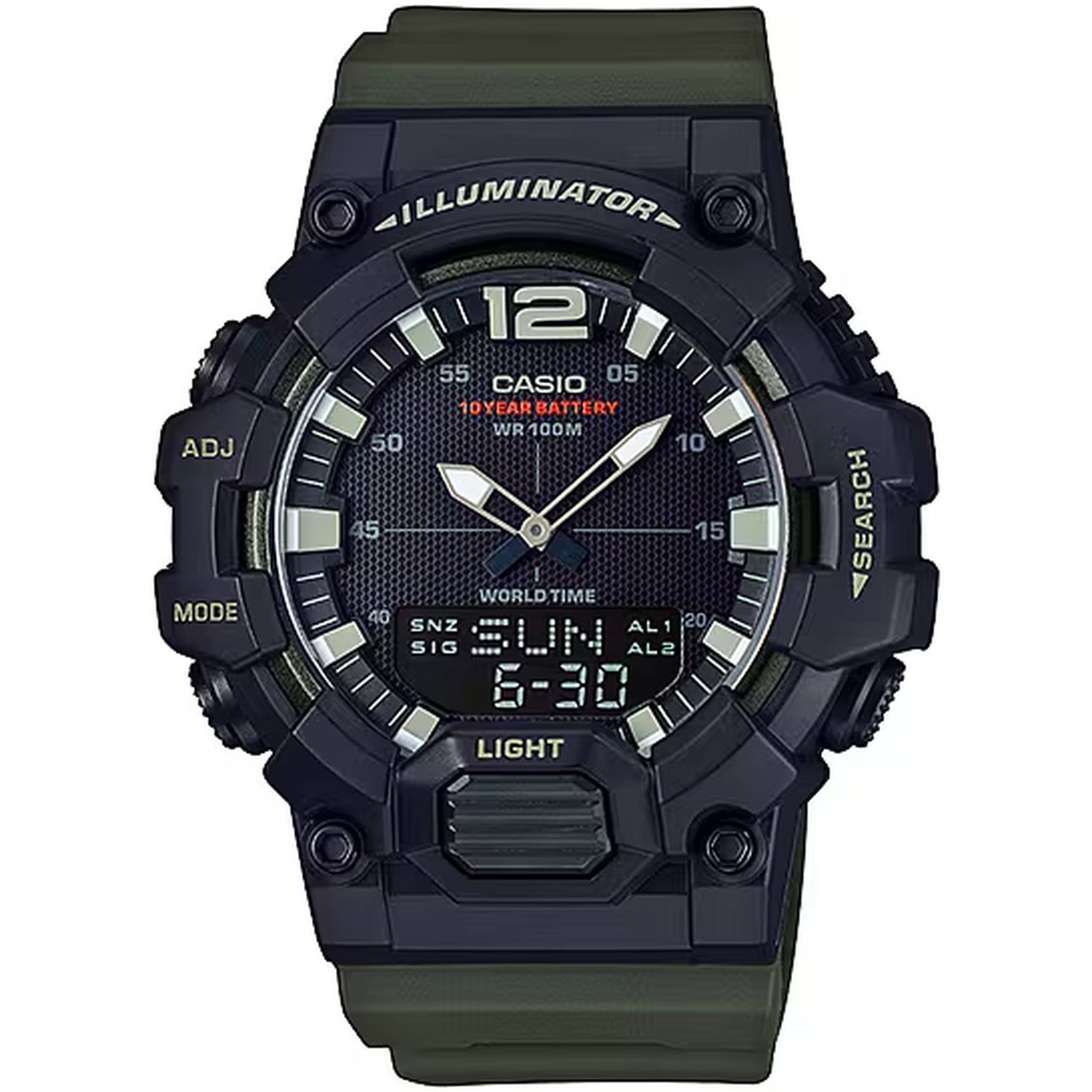 Montre Casio Homme HDC-700-3A Quartz Analogique / Digitale Noir