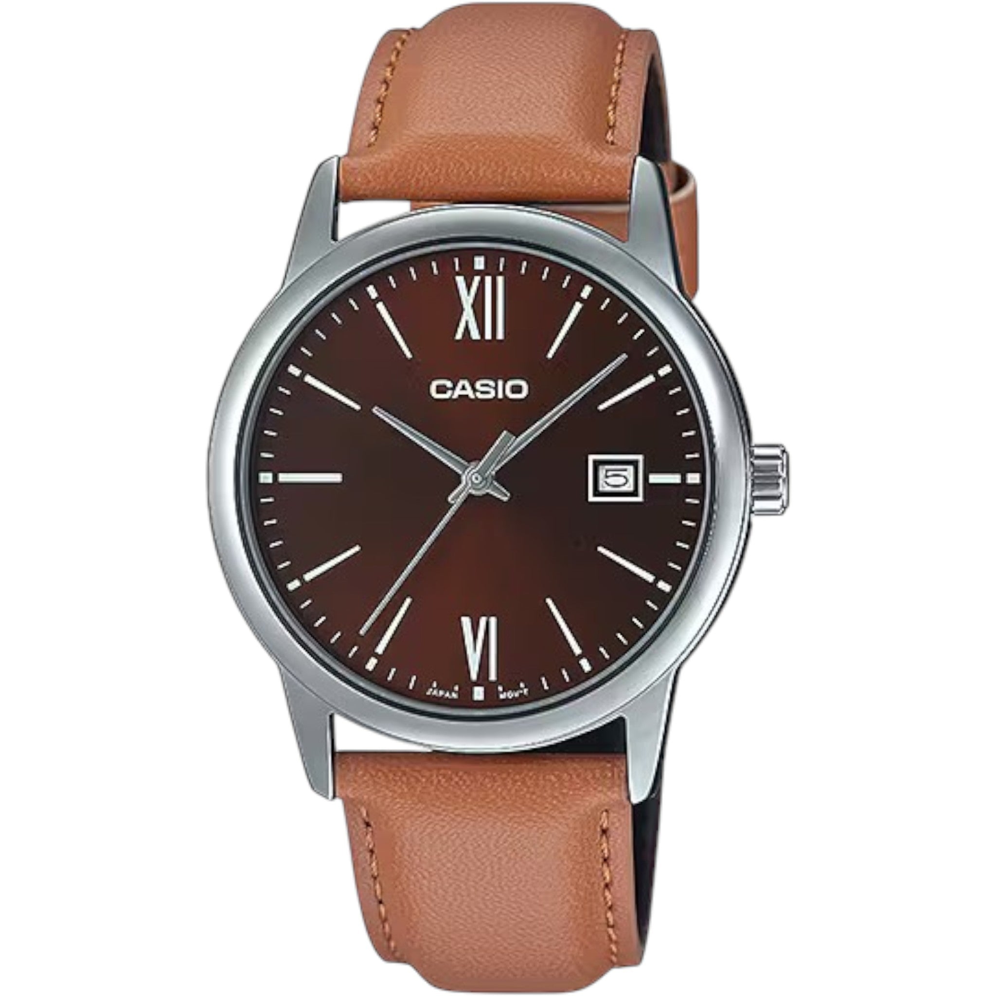 Casio Herrenuhr MTP-V002L-5B3 Braun