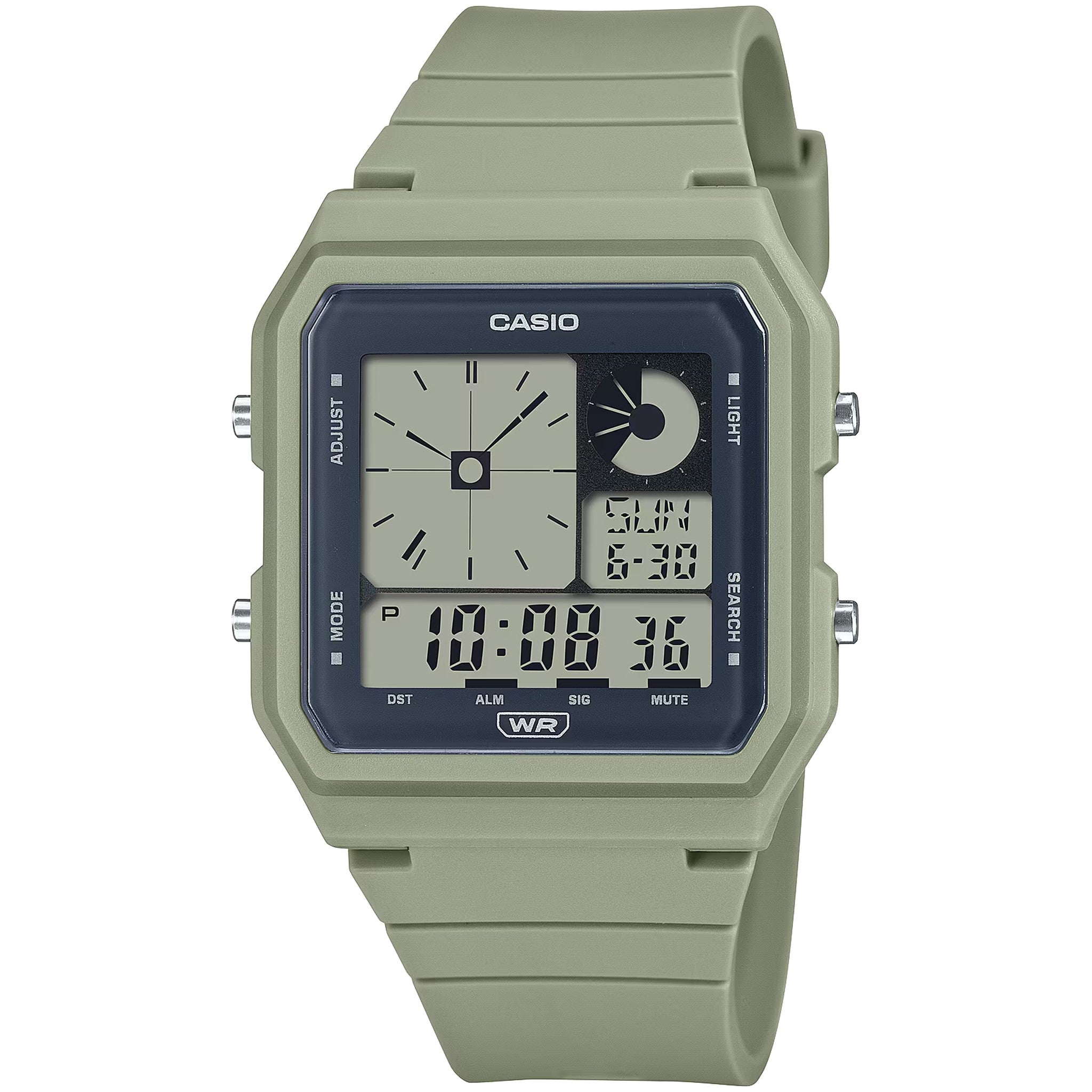 Casio Damenuhr LF-20W-3A Quarz Digital Grün Schwarz
