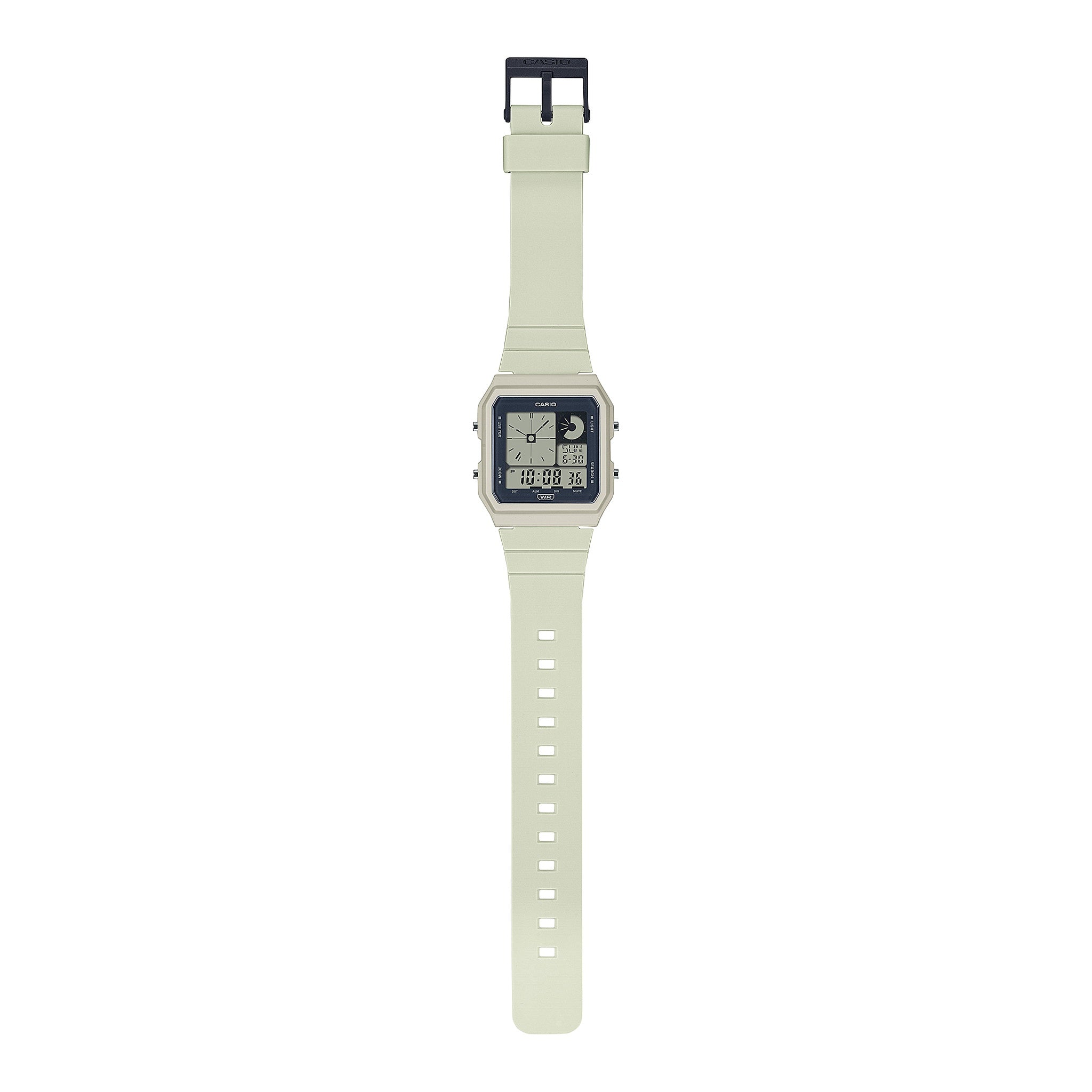 Casio Damenuhr LF-20W-8A Quarz Digital Weiß Grau
