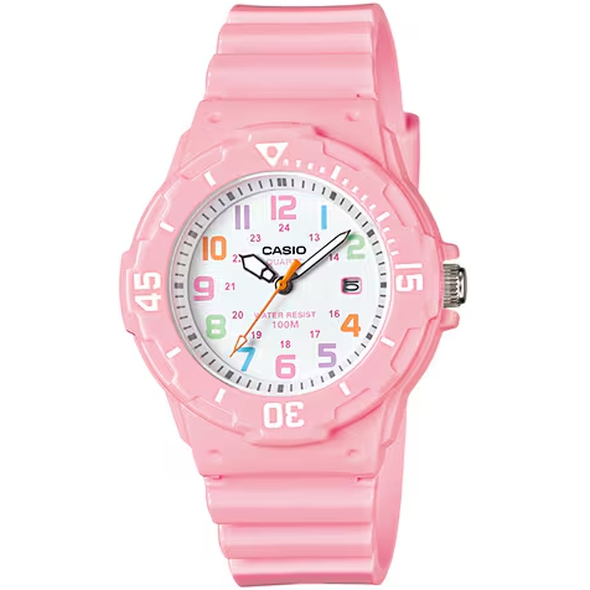 Montre Casio Femme LRW-200H-4B2 Quartz Analogique Rose Blanc Multicolore