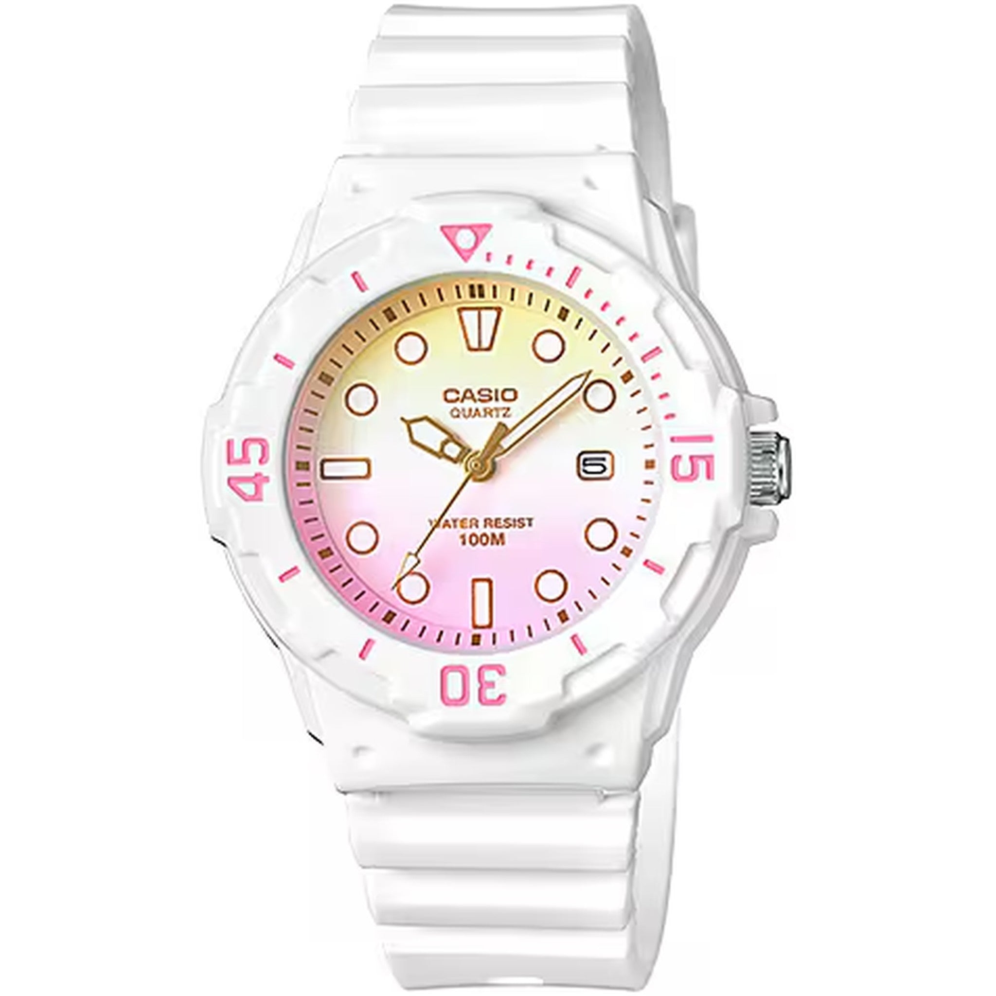Montre Casio Femme LRW-200H-4E2 Quartz Analogique Blanc Multicolore