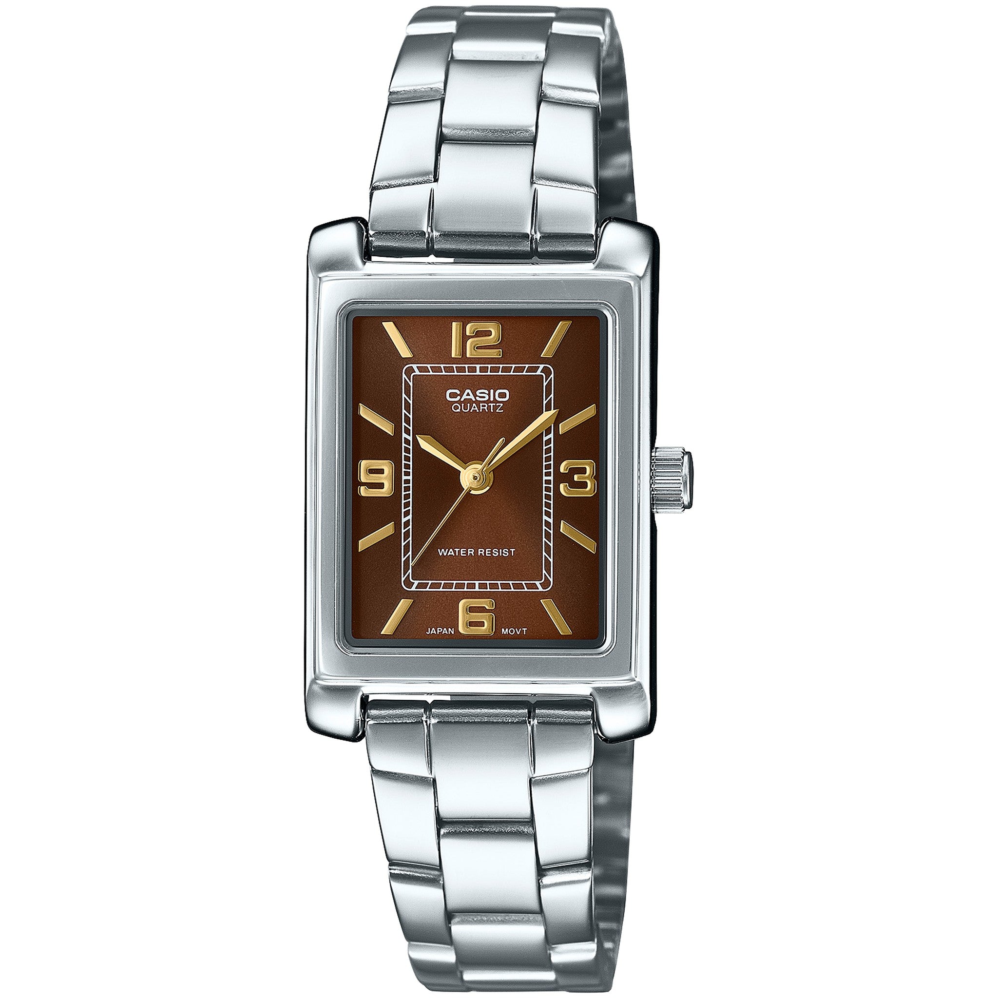 Montre Casio Femme LTP-1234DD-5A Quartz Analogique Argent Marron