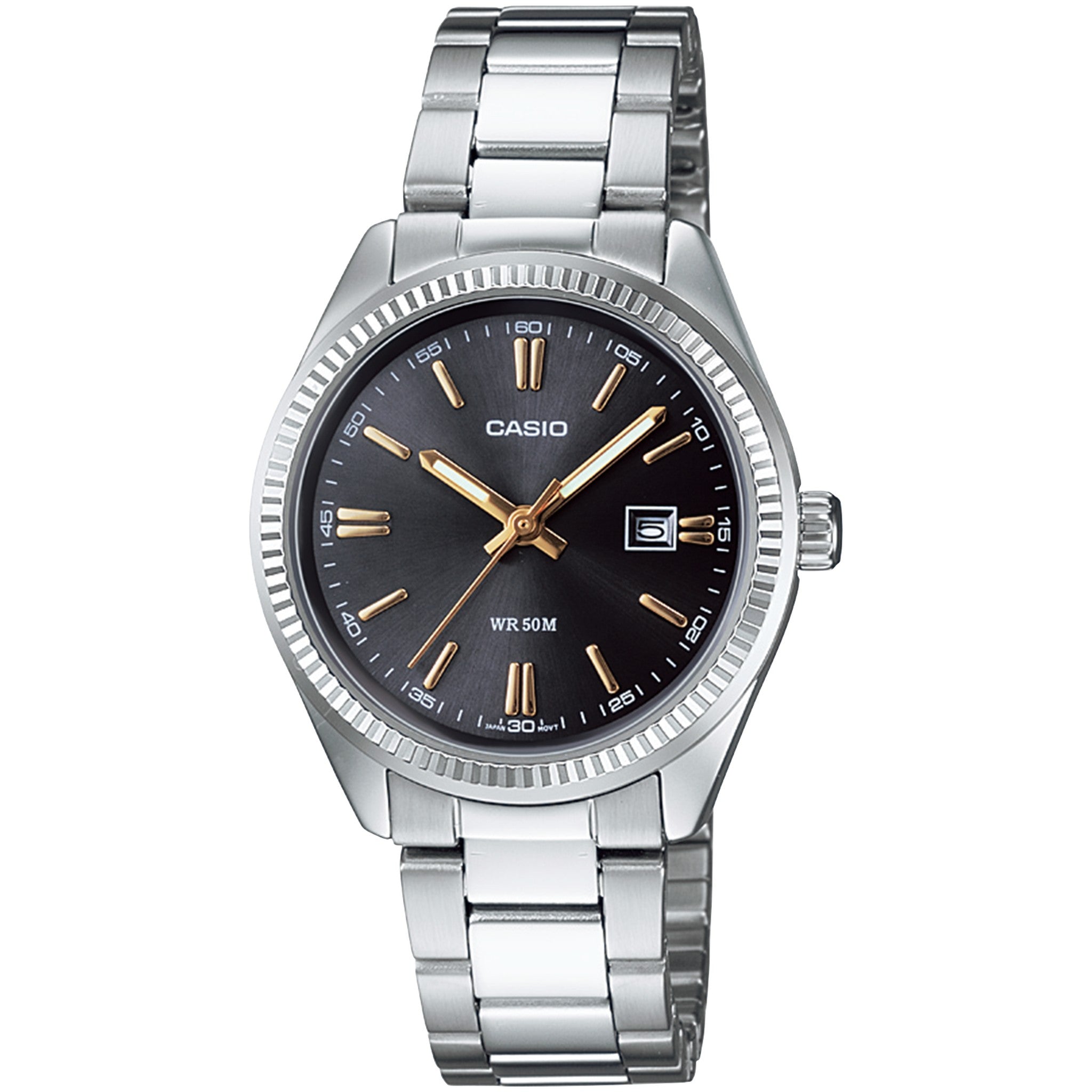 Montre Casio Femme LTP-1302D-1A2 Quartz Analogique Argent Noir