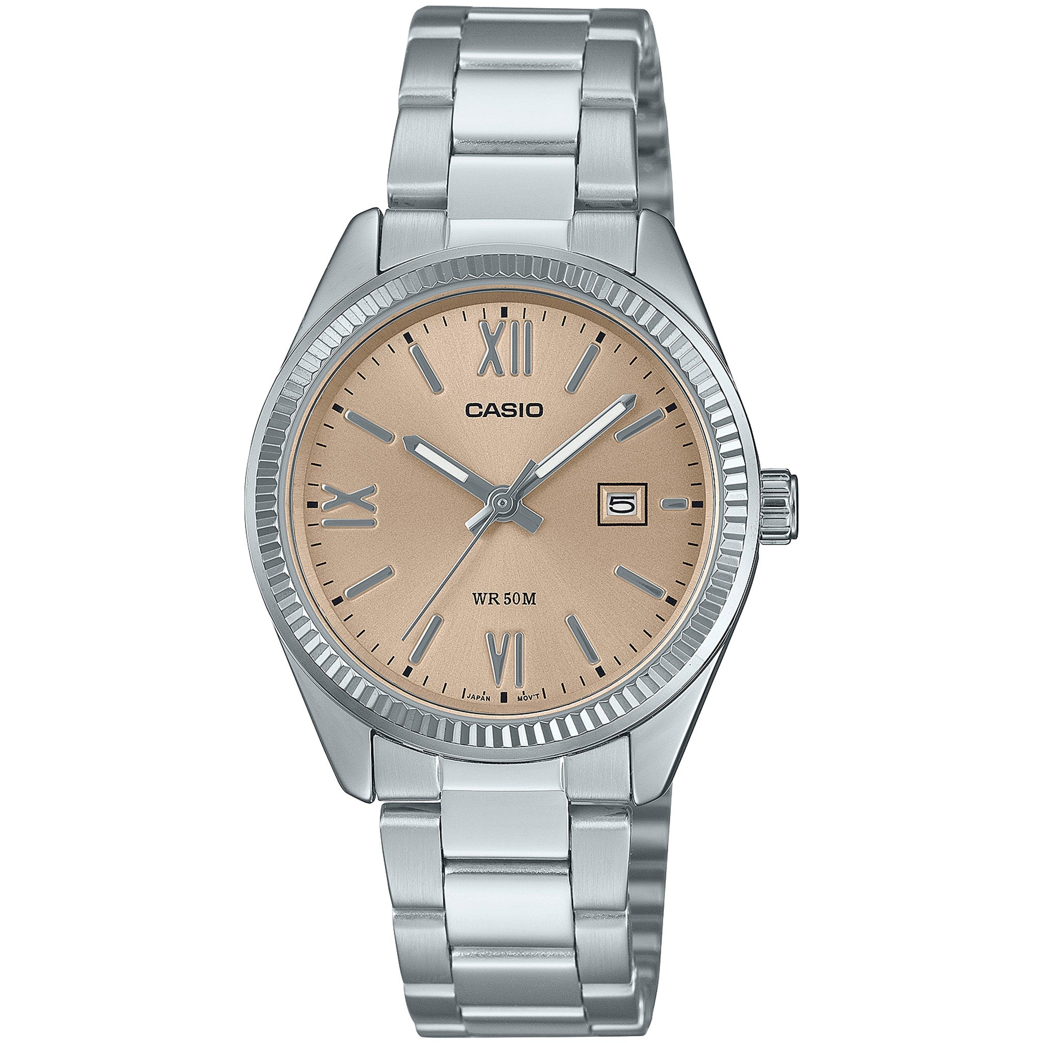 Montre Casio Femme LTP-1302DD-4A2 Quartz Analogique Argent Bronze