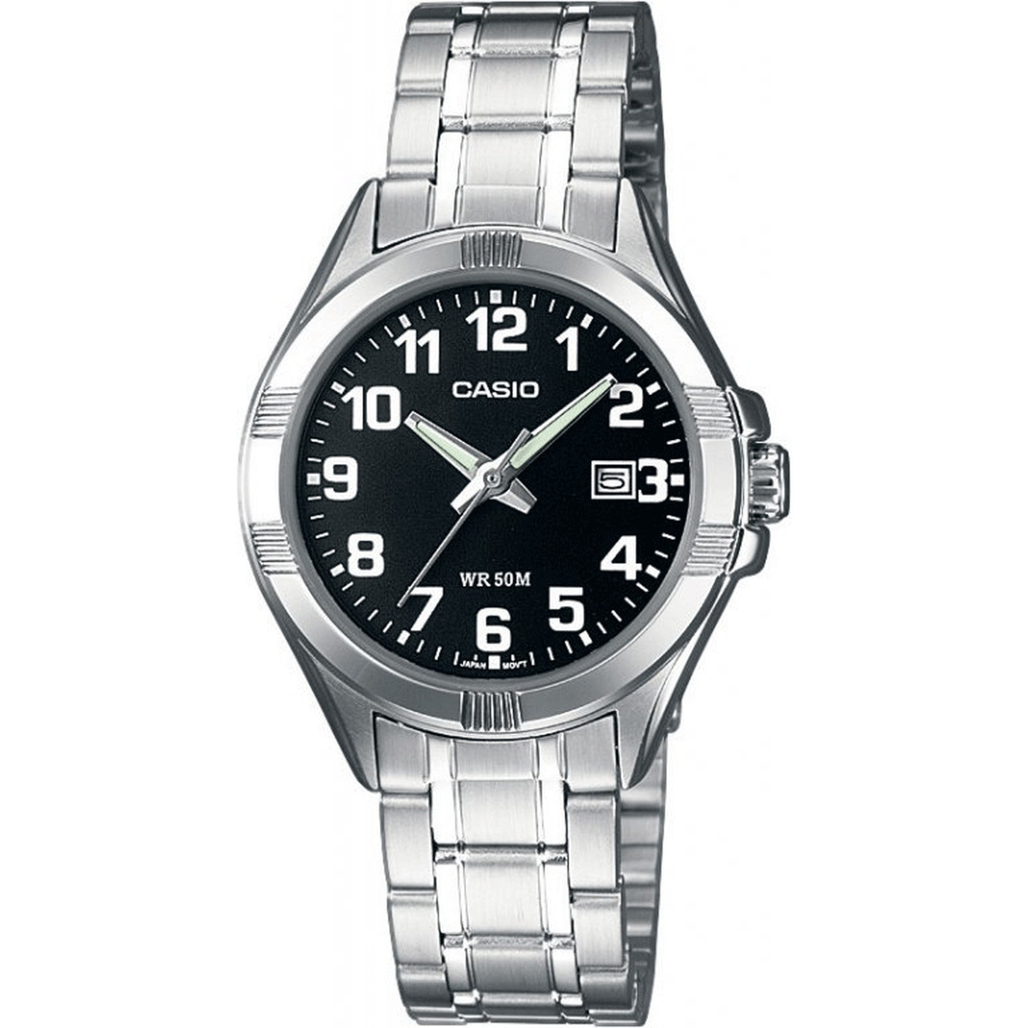 Montre Casio Femme LTP-1308D-1B Quartz Analogique Argent Noir