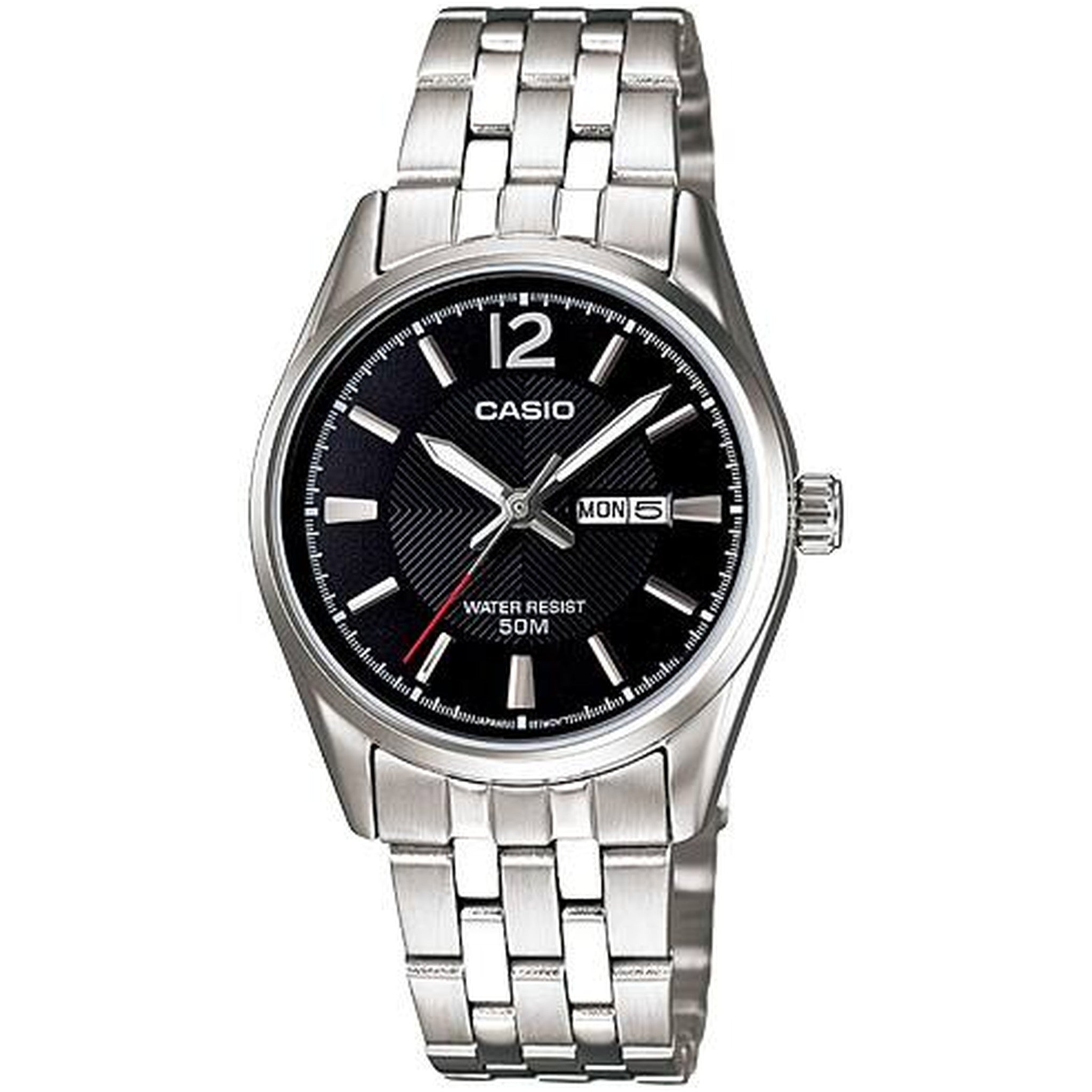 Montre Casio Femme LTP-1335D-1A Quartz Analogique Argent Noir
