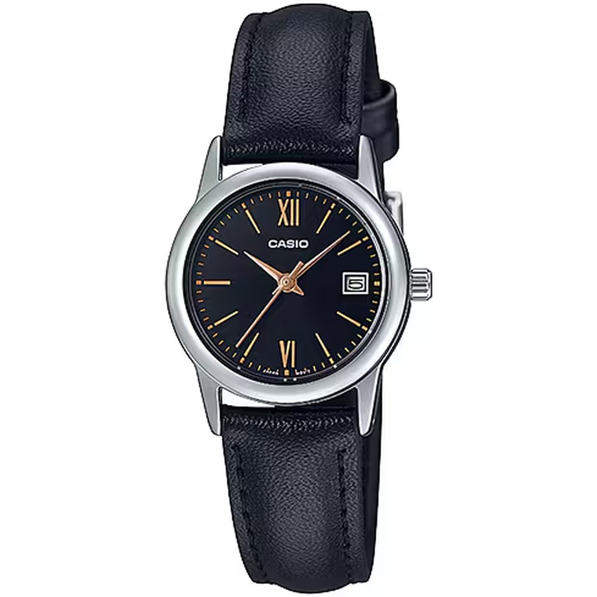 Montre Casio Femme LTP-V002L-1B3 Quartz Analogique Argent Noir