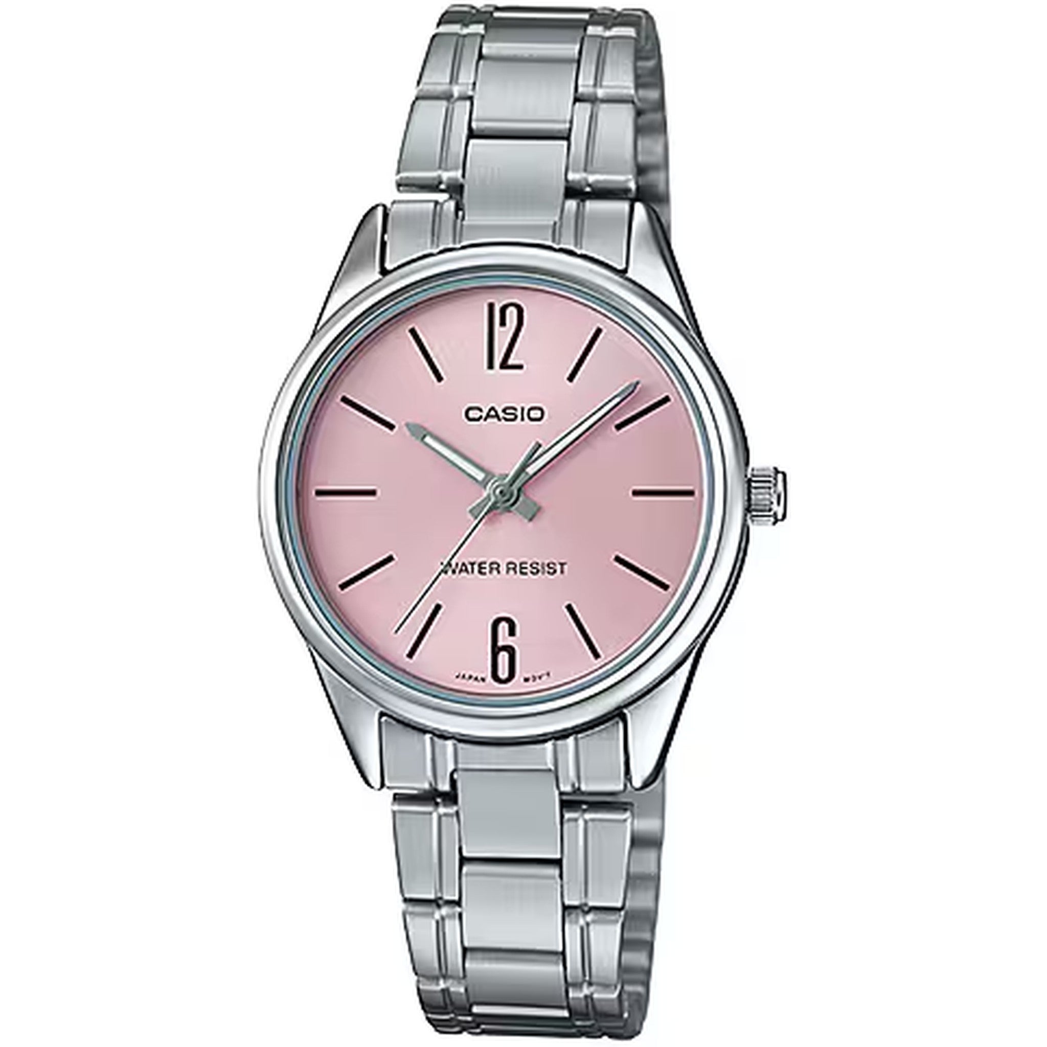 Montre Casio Femme LTP-V005D-4B Quartz Analogique Argent Rose