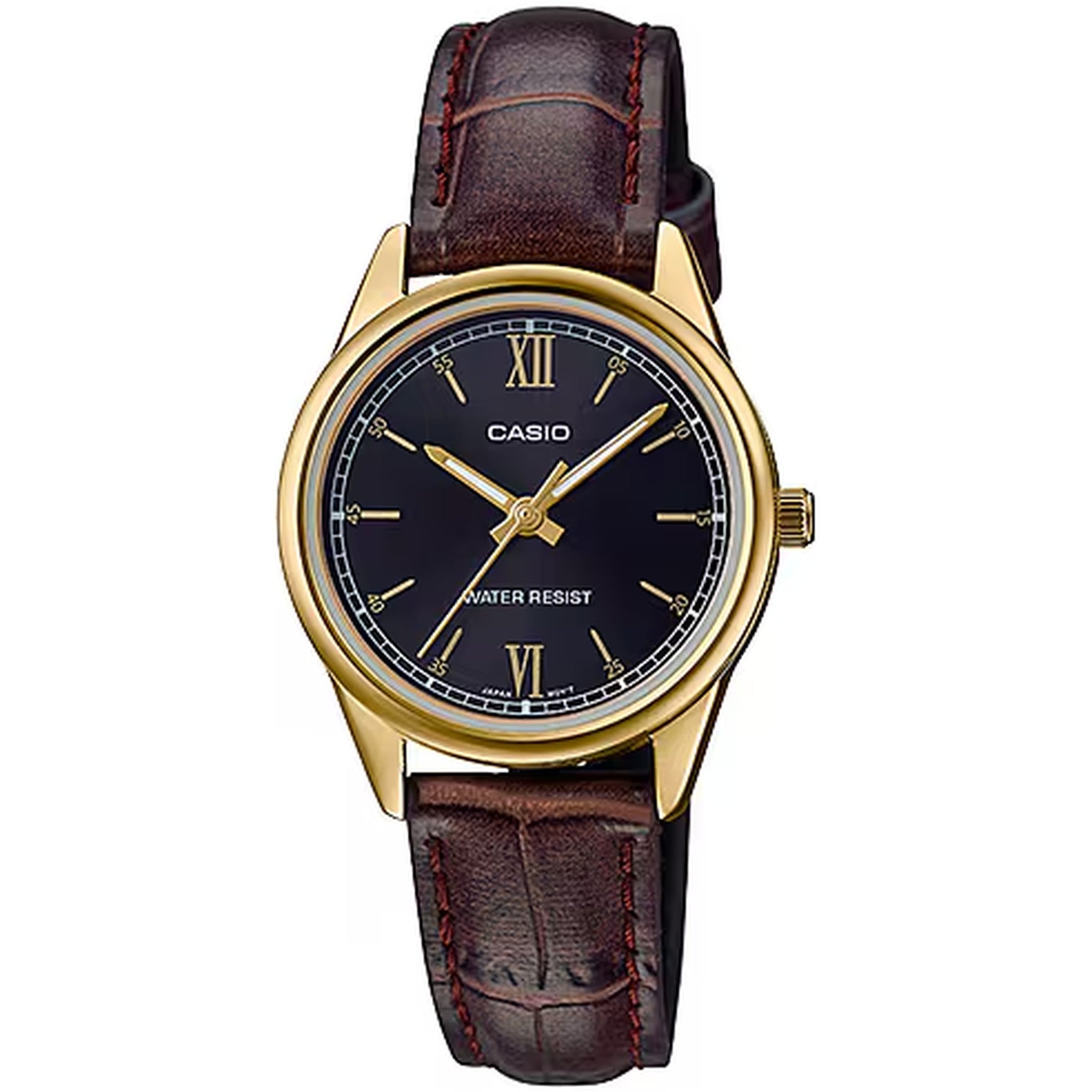 Montre Casio Femme LTP-V005GL-1B2 Quartz Analogique Doré Noir