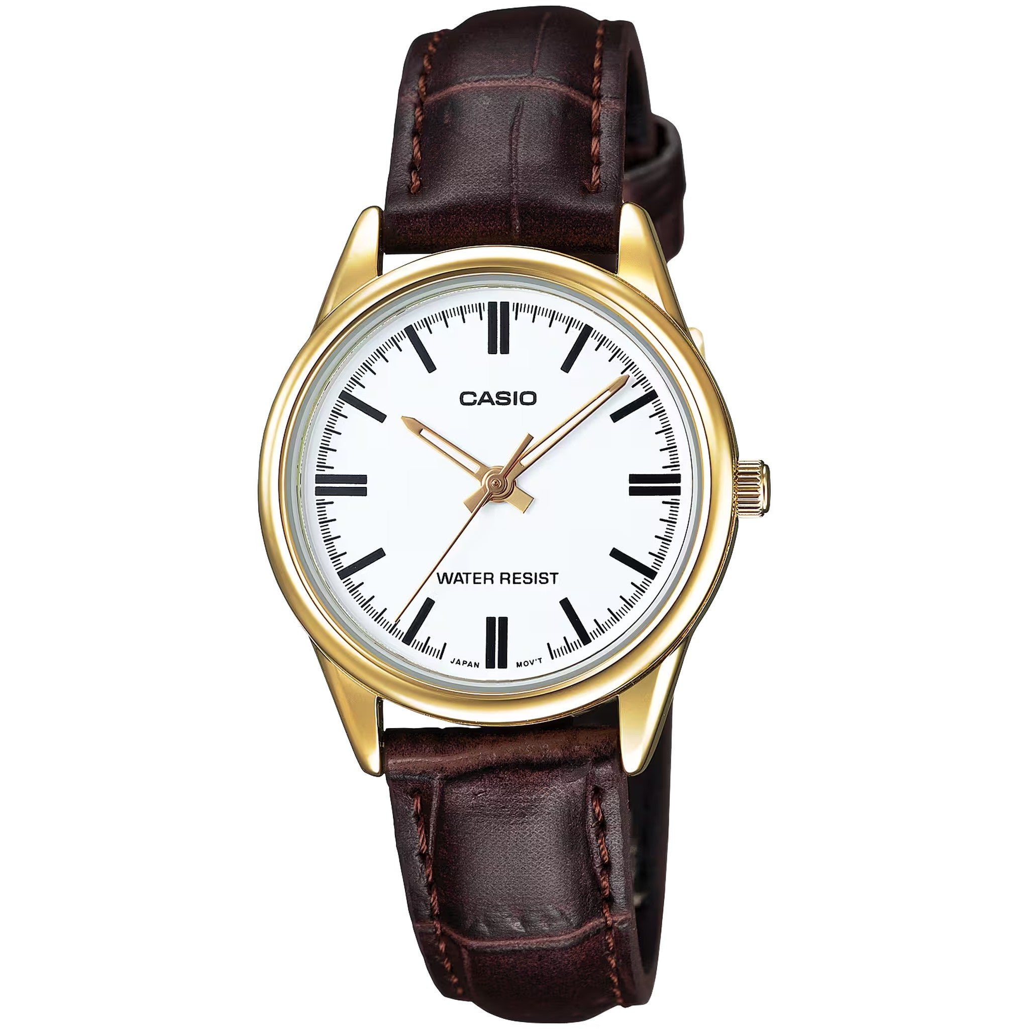 Montre Casio Femme LTP-V005GL-7A Quartz Analogique Doré Blanc
