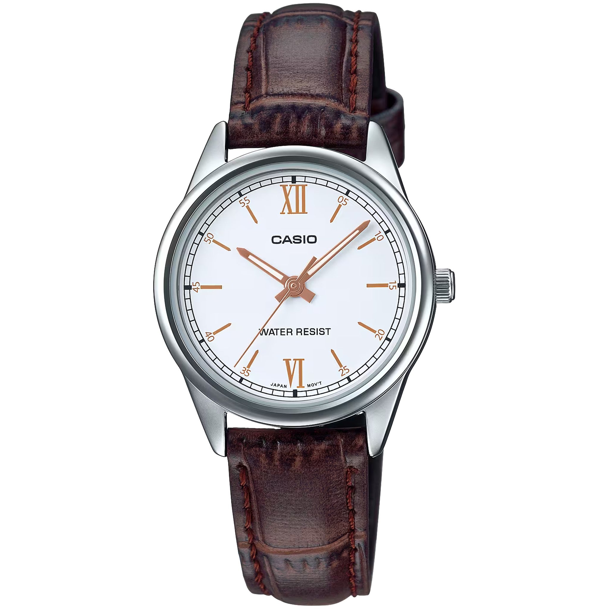 Montre Casio Femme LTP-V005L-7B3 Quartz Analogique Argent Blanc