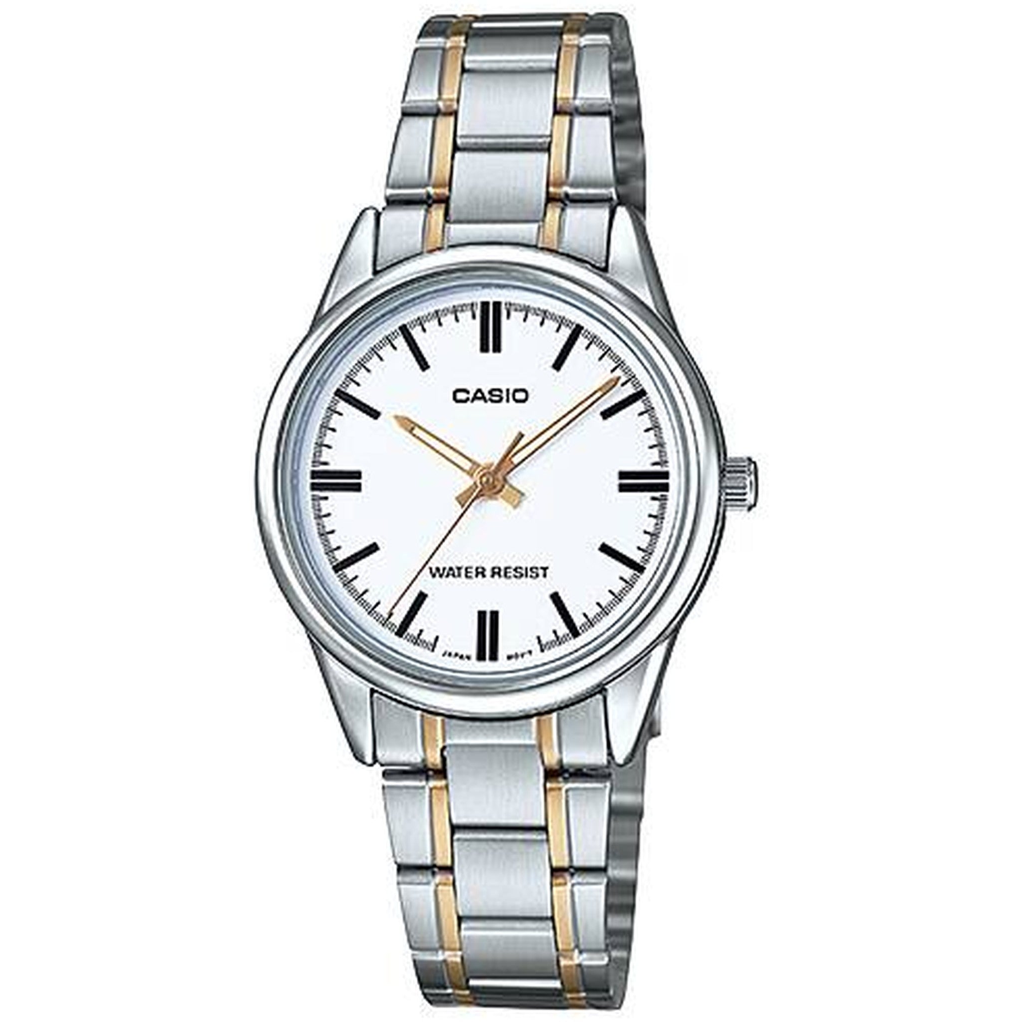Casio Damenarmbanduhr LTP-V005SG-7A Quarz Analog Silber Weiß
