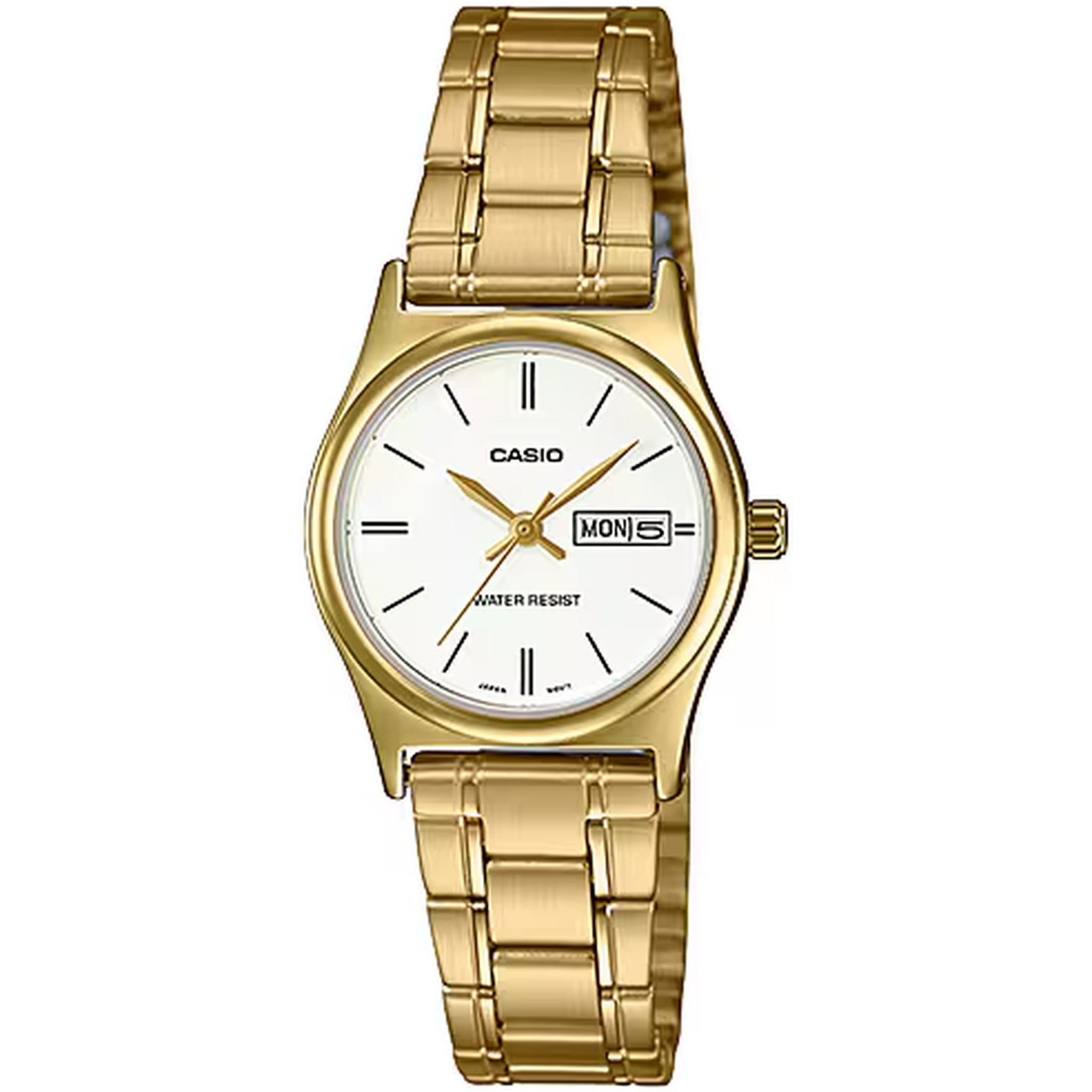 Montre Casio Femme LTP-V006G-7B Quartz Analogique Doré Blanc