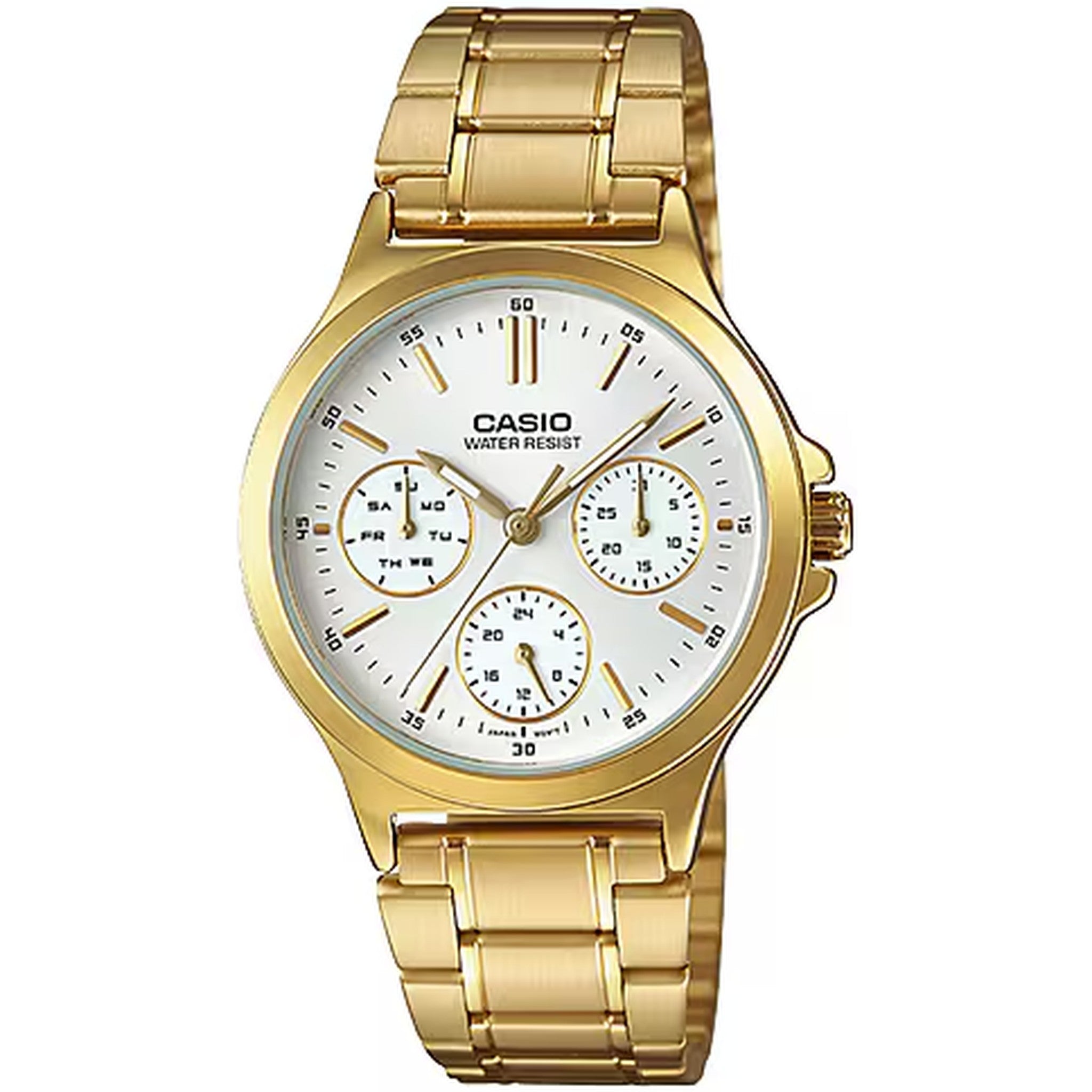 Casio Damenuhr LTP-V300G-7A Quarz Analog Gold Silber