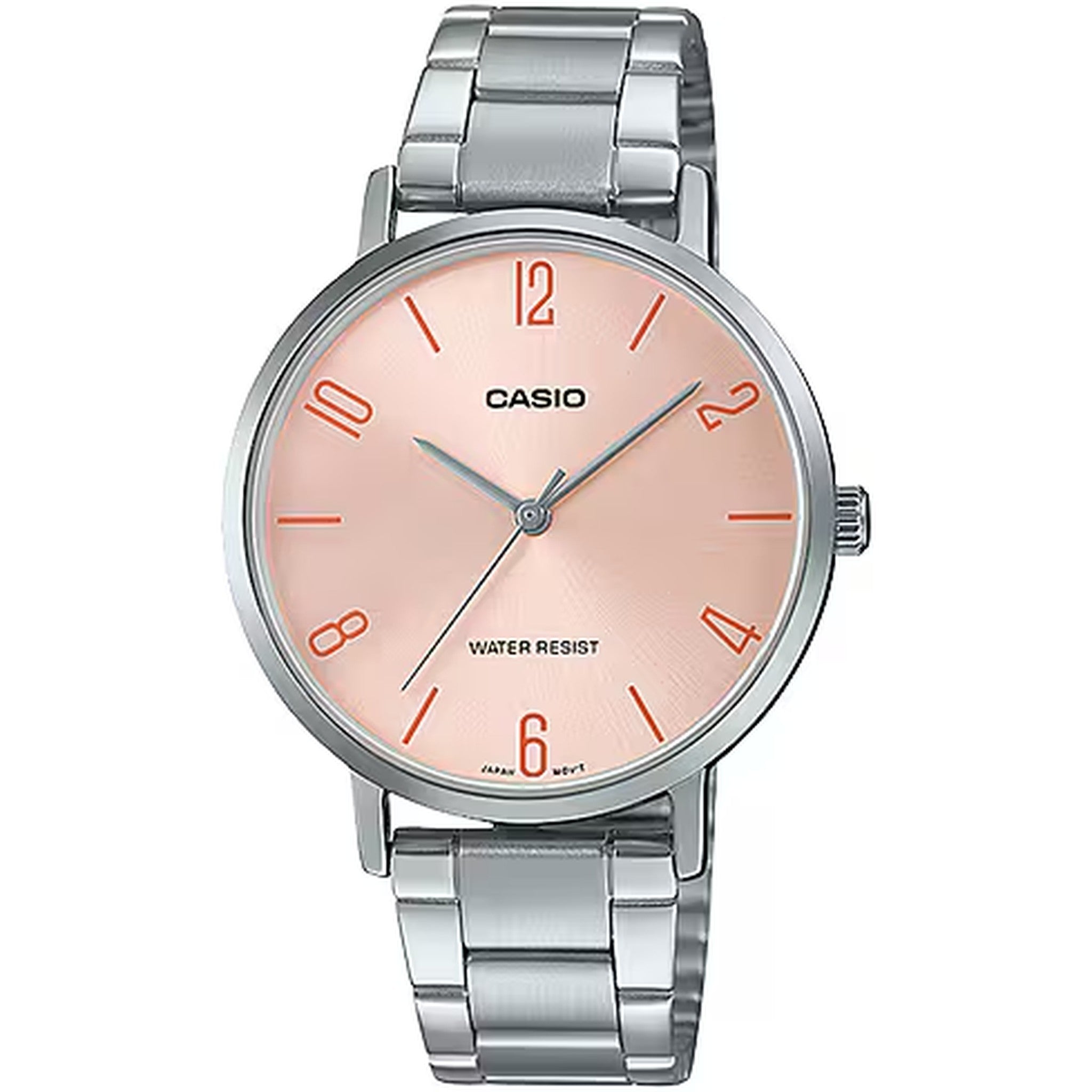 Casio Damenarmbanduhr LTP-VT01D-4B2 Quarz Analog Silber Rose