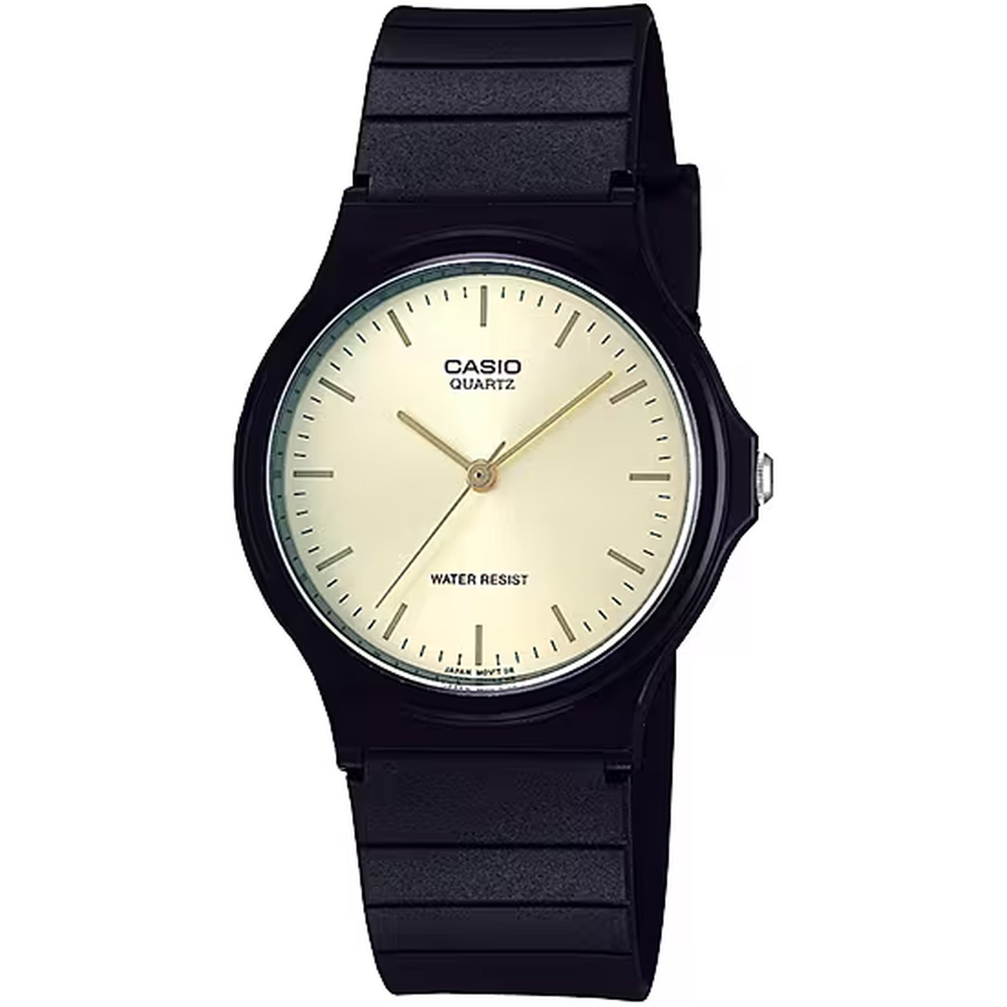 Casio Herrenuhr MQ-24-9E Quarz Analog Schwarz Gold