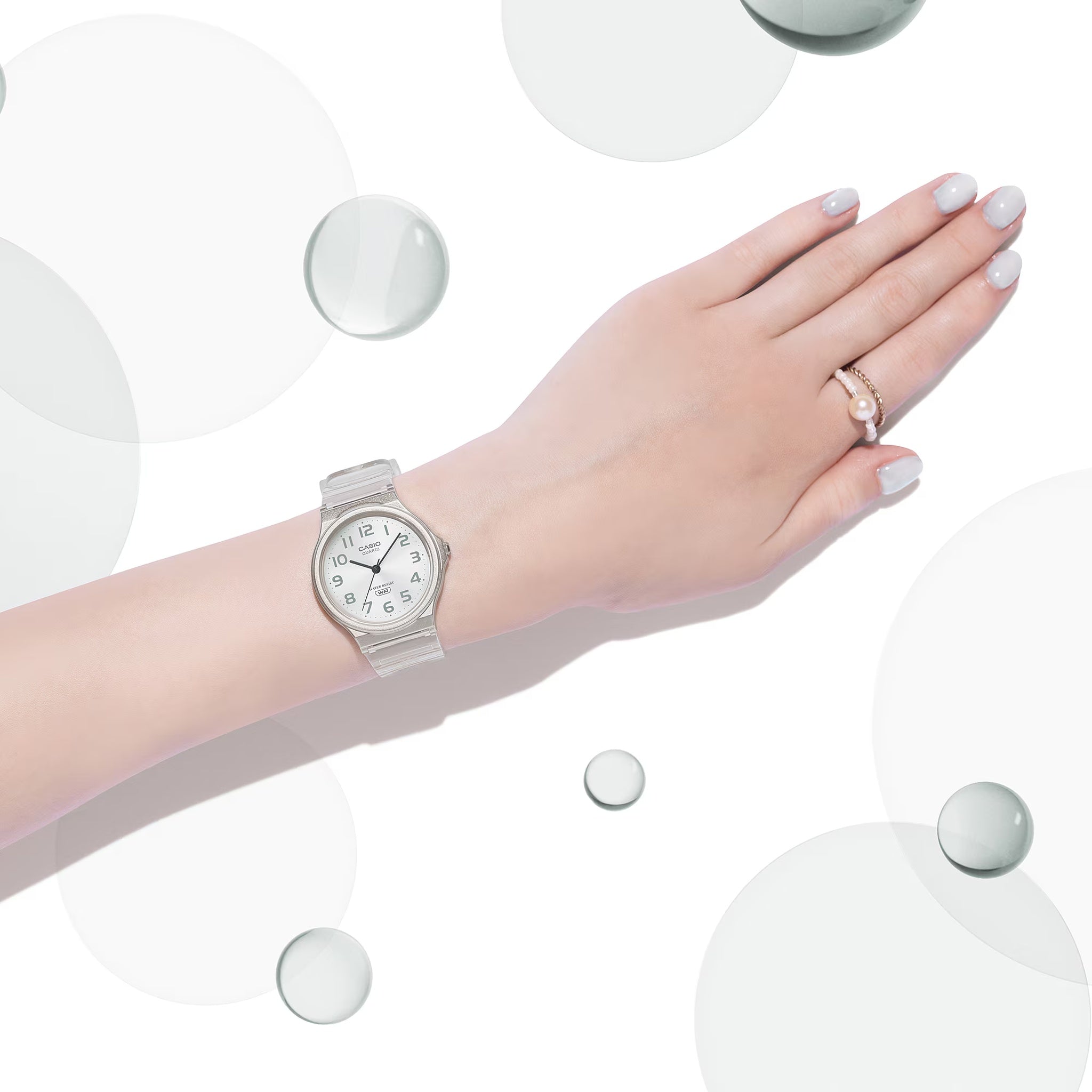 Casio Women's Watch MQ-24S-7B Quartz Analog Silver Grey