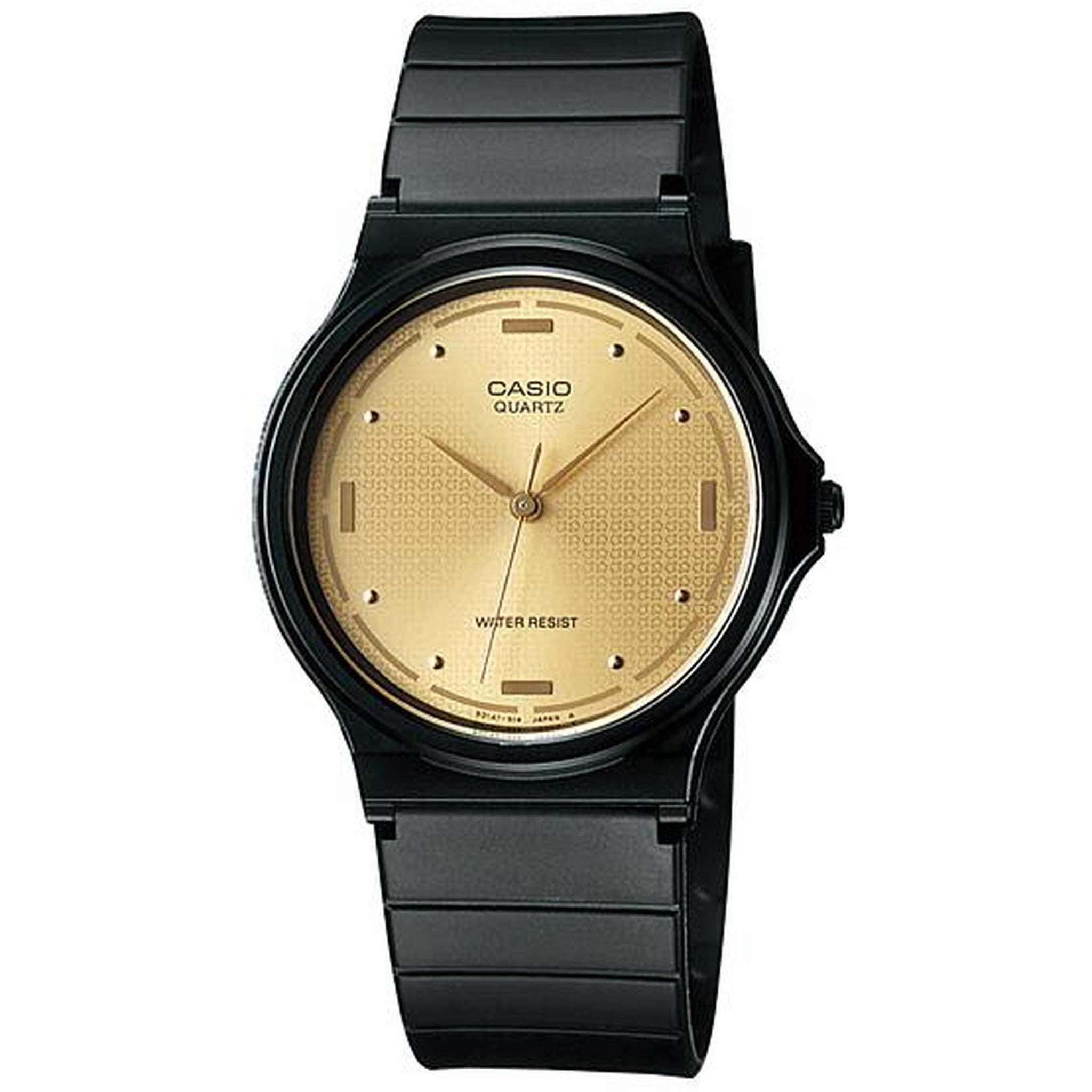 Casio Herrenuhr MQ-76-9A Quarz Analog Schwarz Gold