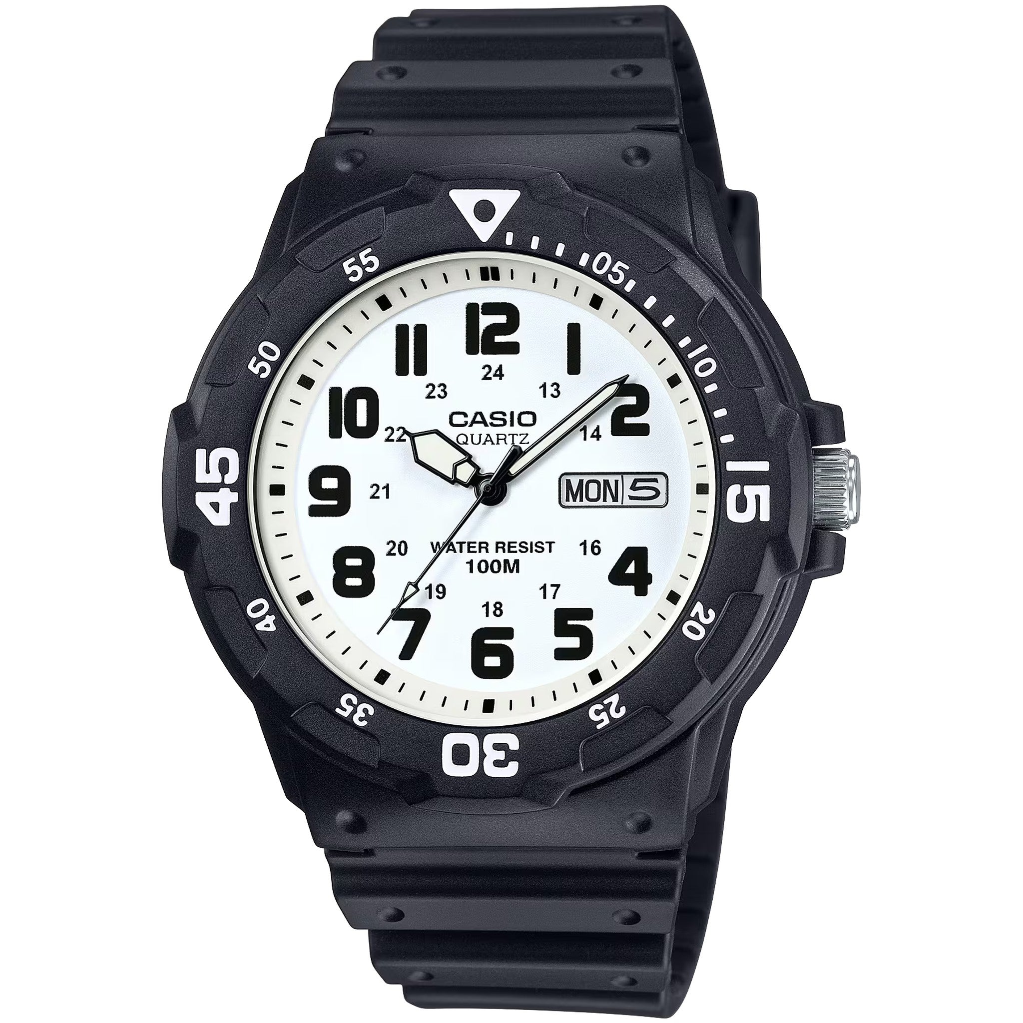 Casio Herrenuhr MRW-200H-7B Quarz Analog Schwarz Weiß