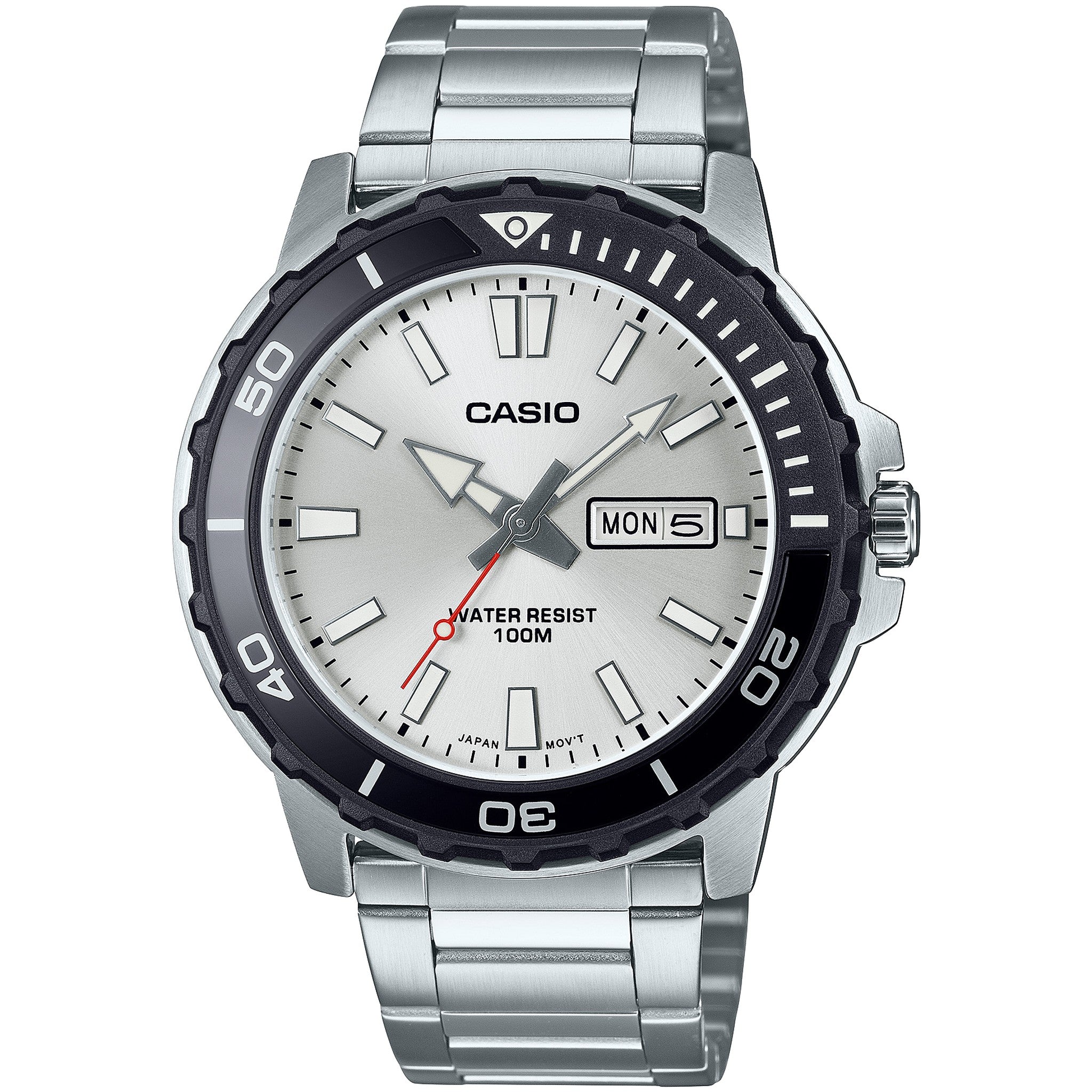 Casio Men's Watch MTD-125D-7A Quartz Analog Silver