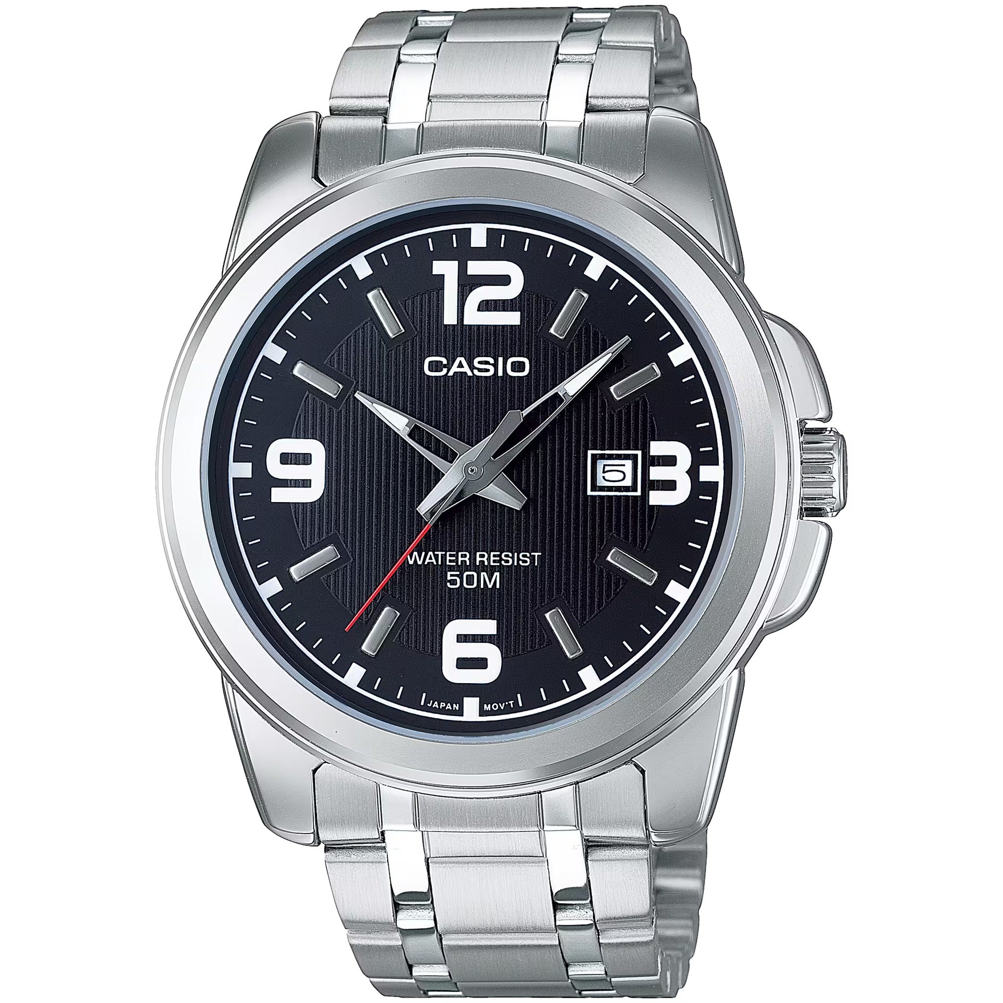 Montre Casio Homme MTP-1314D-1A Quartz Analogique Argent Noir