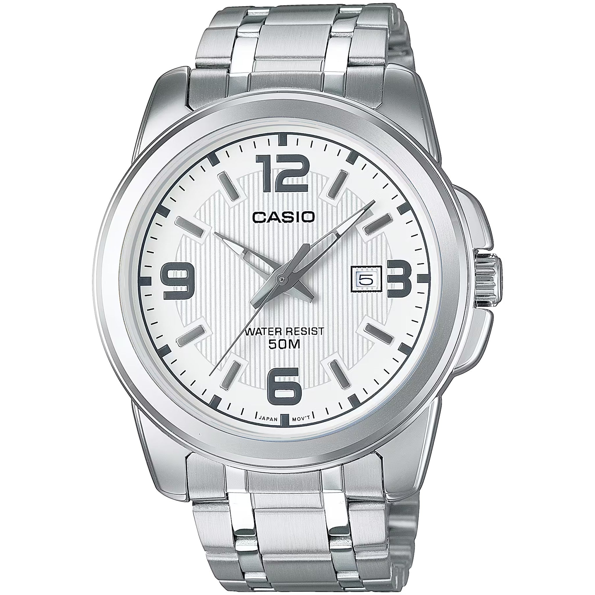 Montre Casio Homme MTP-1314D-7A Quartz Analogique Argent Blanc