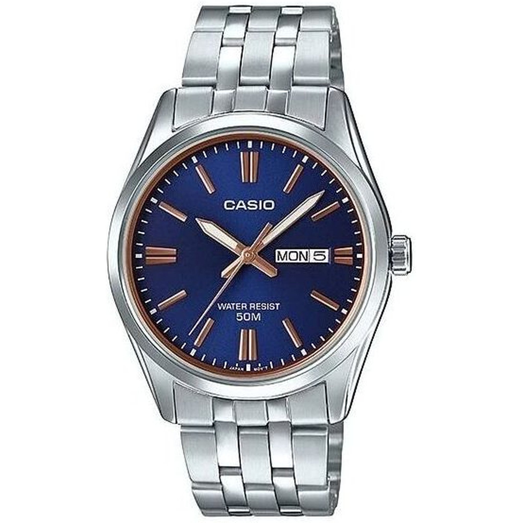 Montre Casio Homme MTP-1335D-2A2 Quartz Analogique Argent Bleu