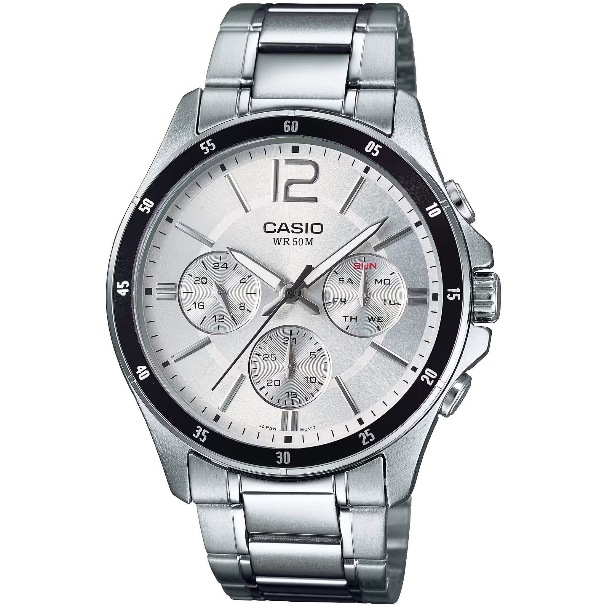 Casio Men's Watch MTP-1374D-7A Quartz Analog Silver