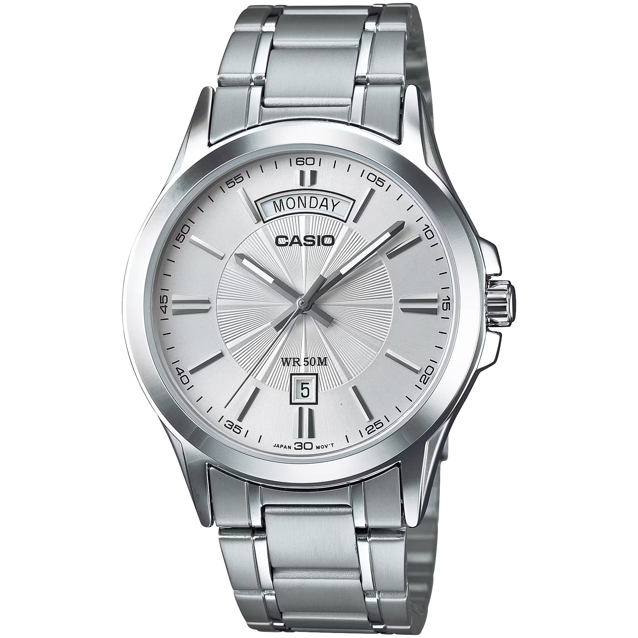 Casio Men's Watch MTP-1381D-7A Quartz Analog Silver